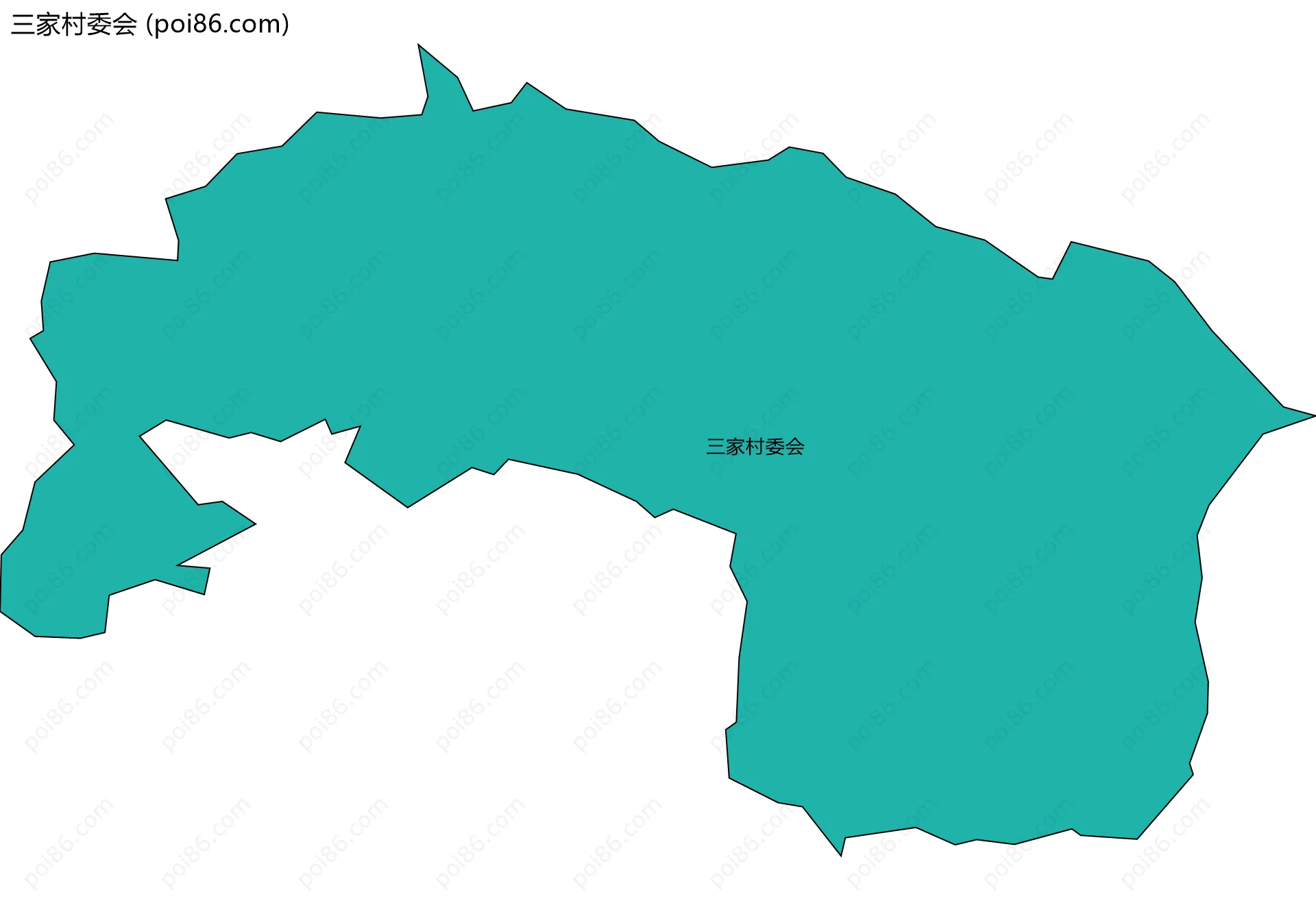 三家村委会边界地图