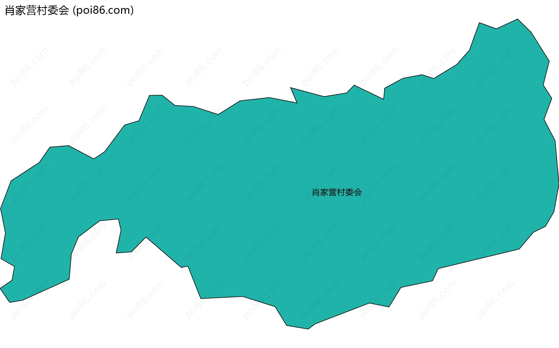 肖家营村委会边界地图