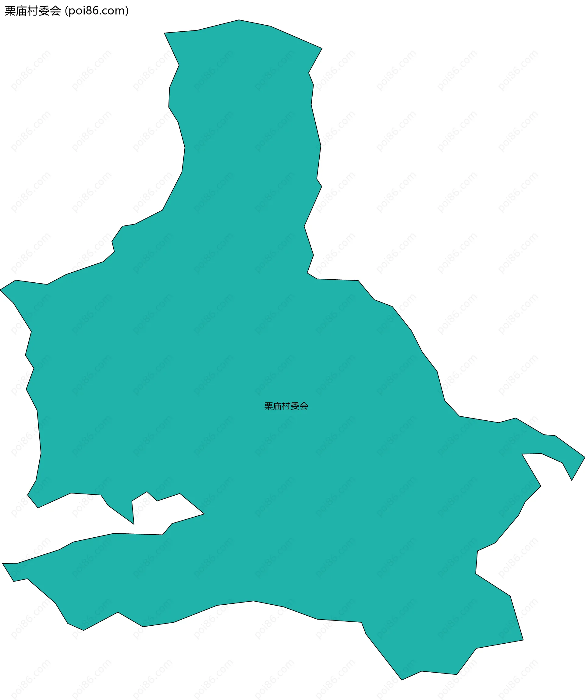 栗庙村委会边界地图