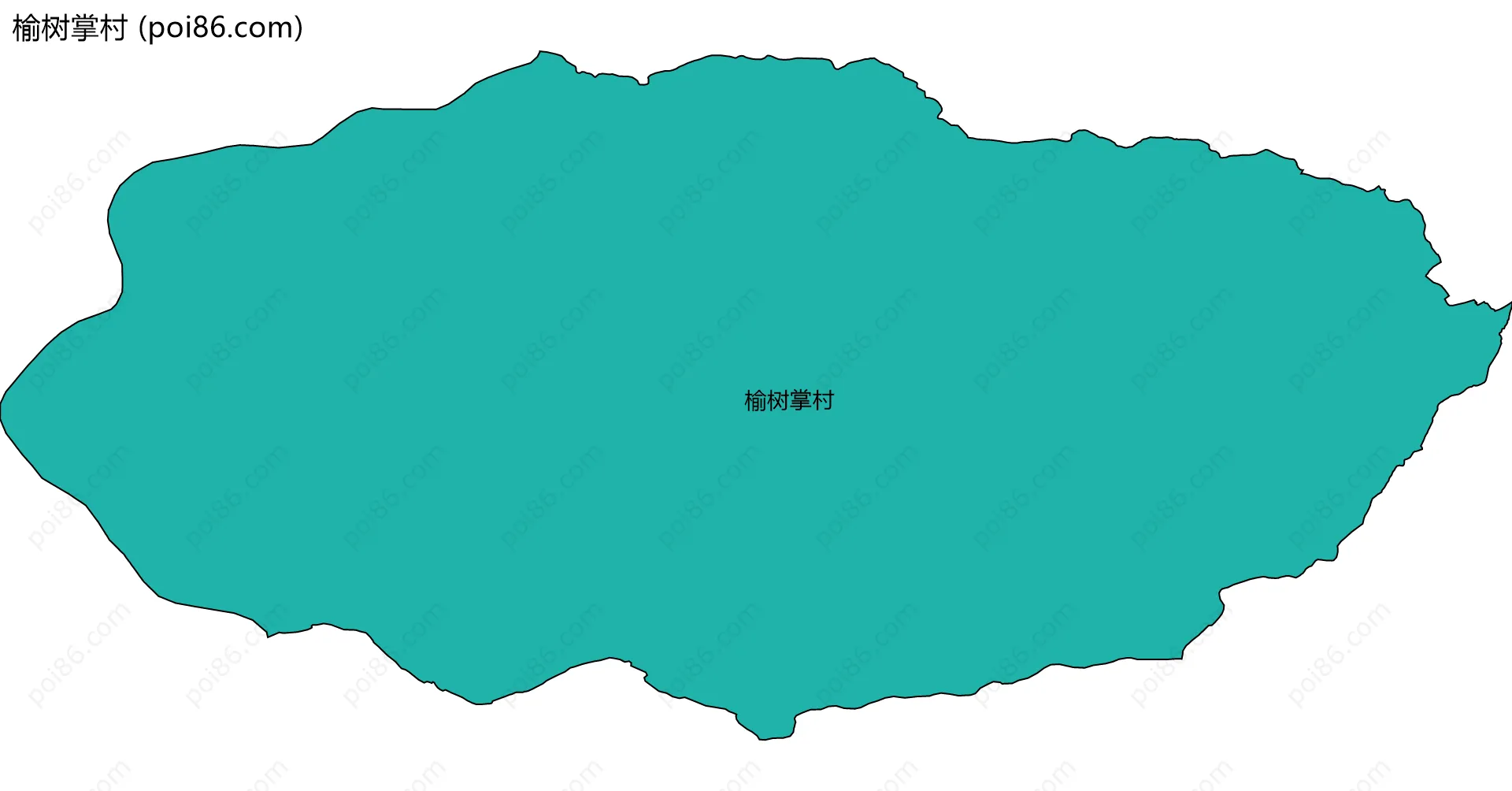 榆树掌村边界地图