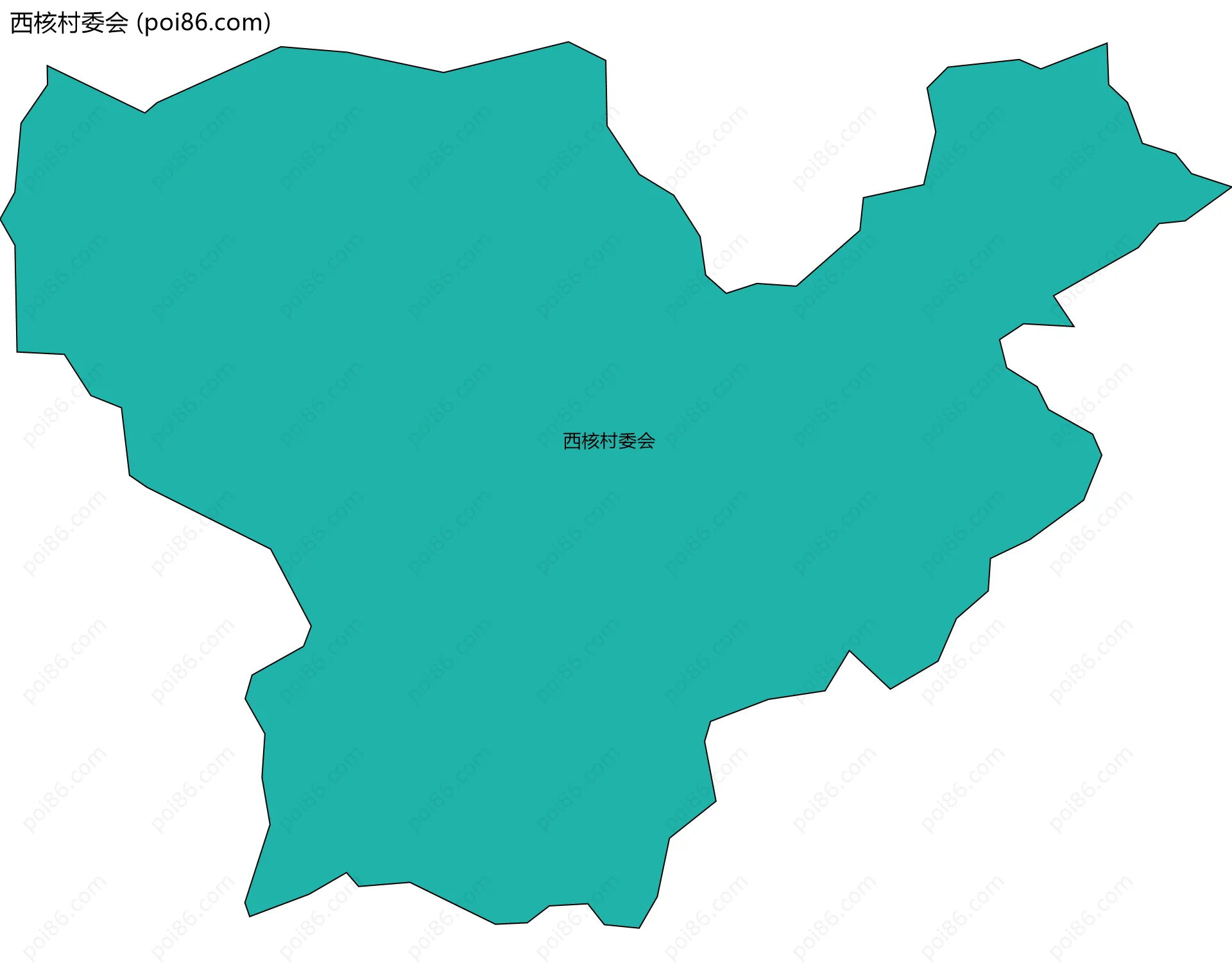 西核村委会边界地图