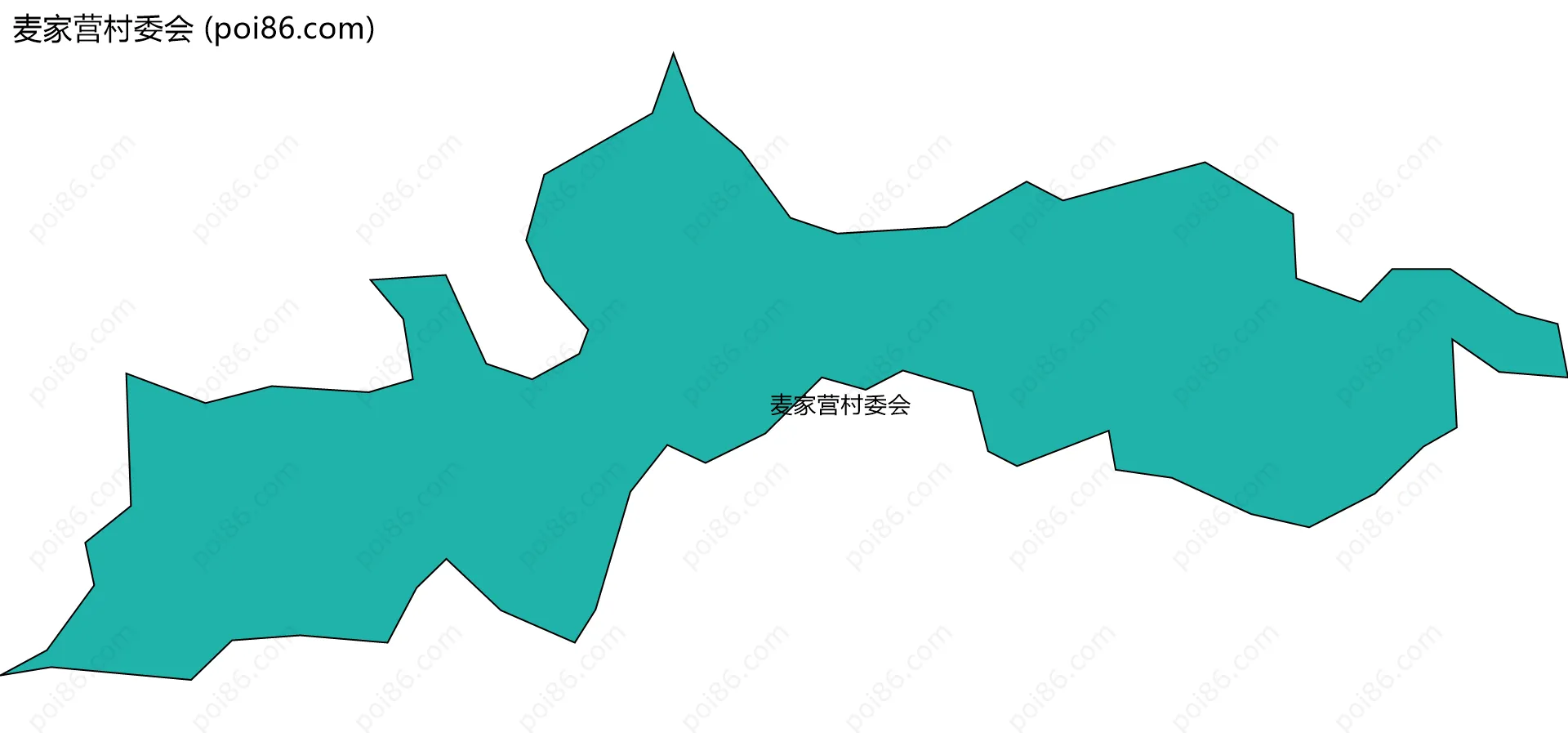 麦家营村委会边界地图