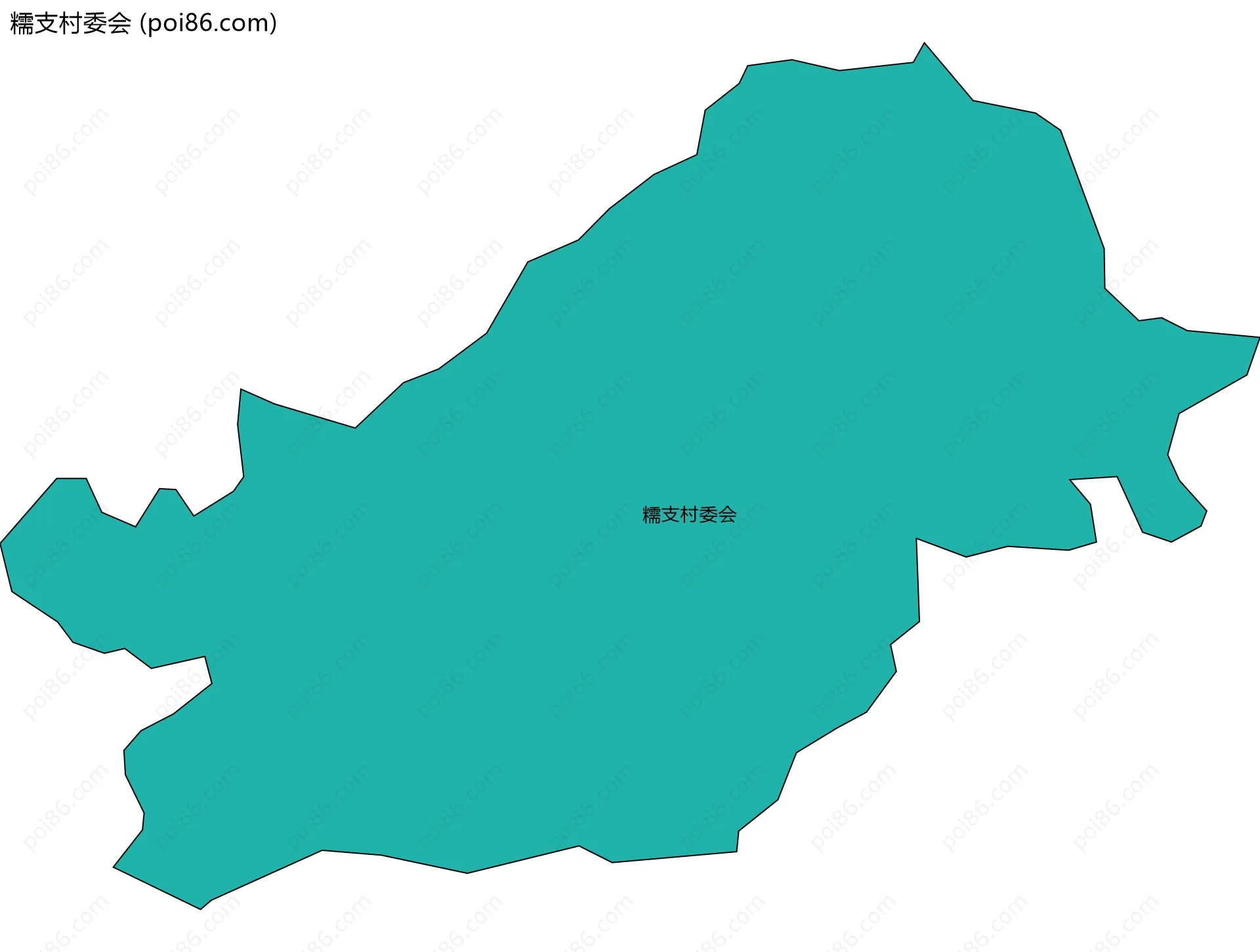 糯支村委会边界地图