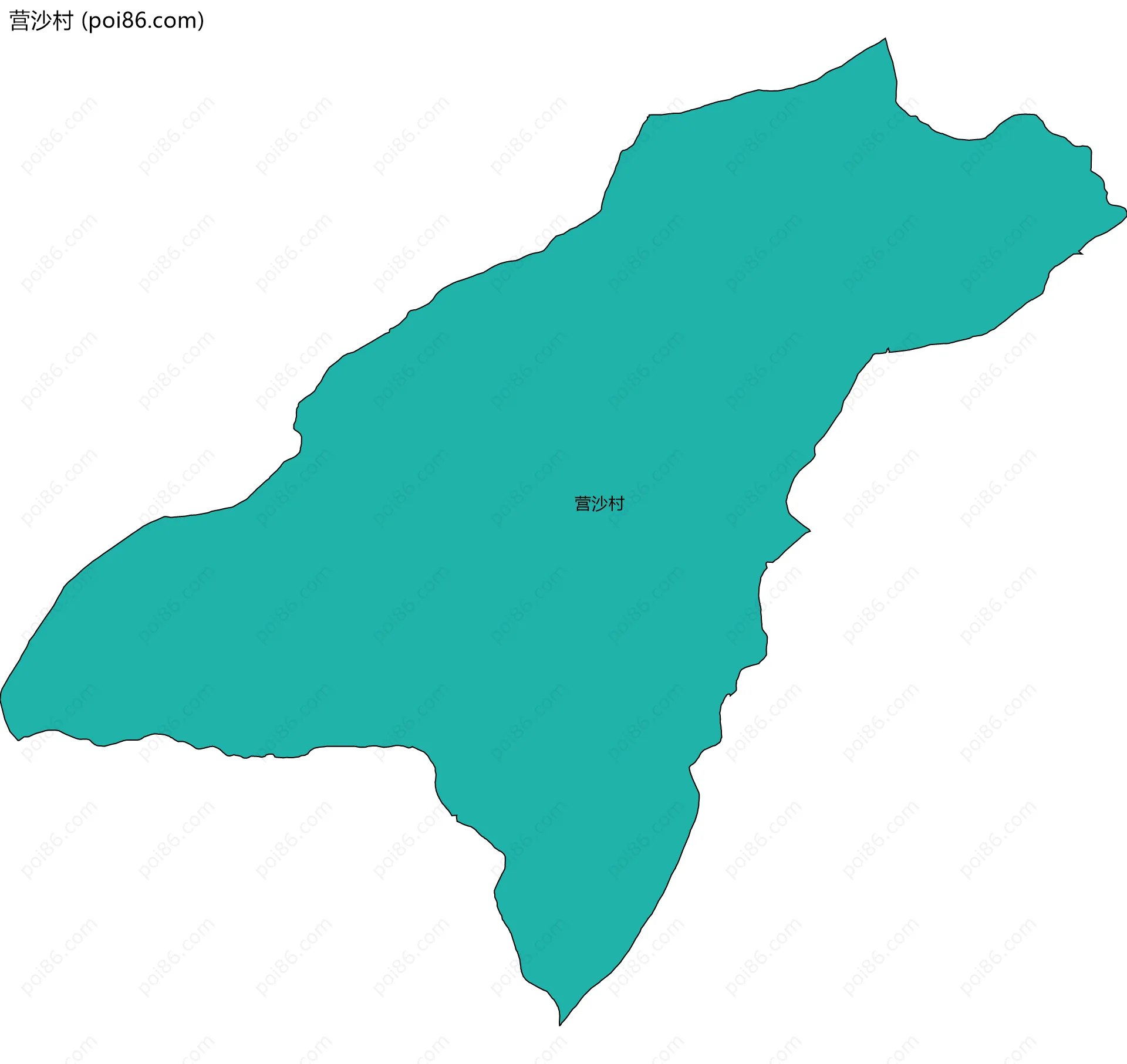 营沙村边界地图