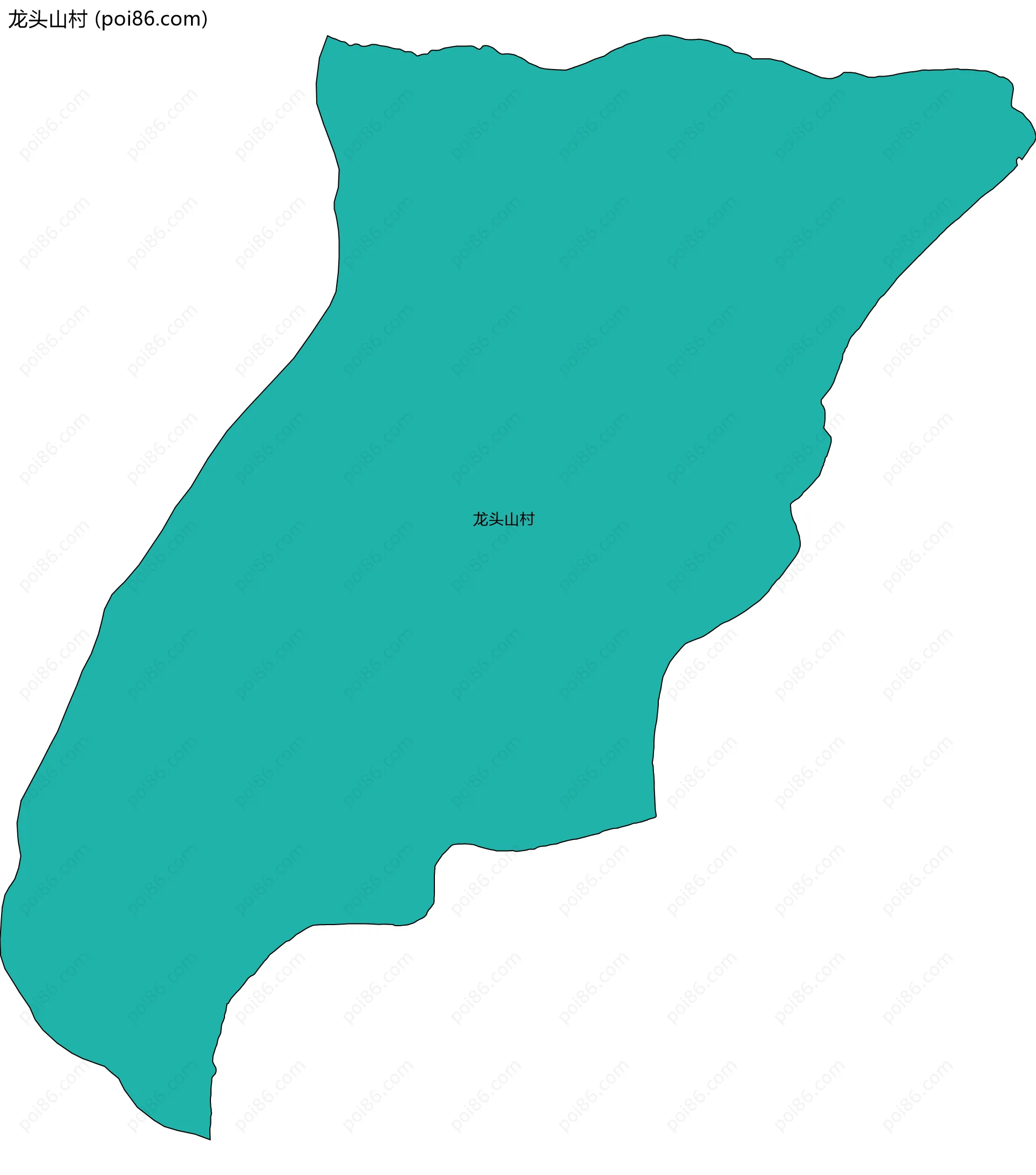 龙头山村边界地图