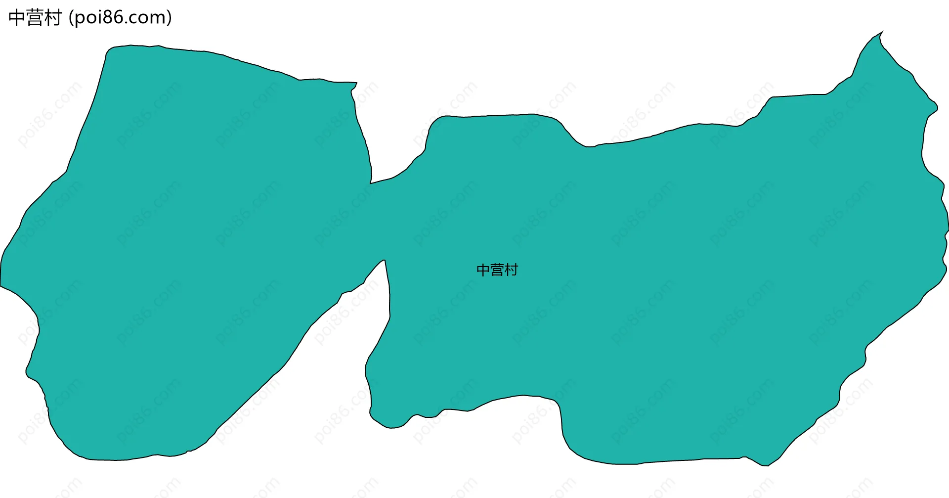 中营村边界地图