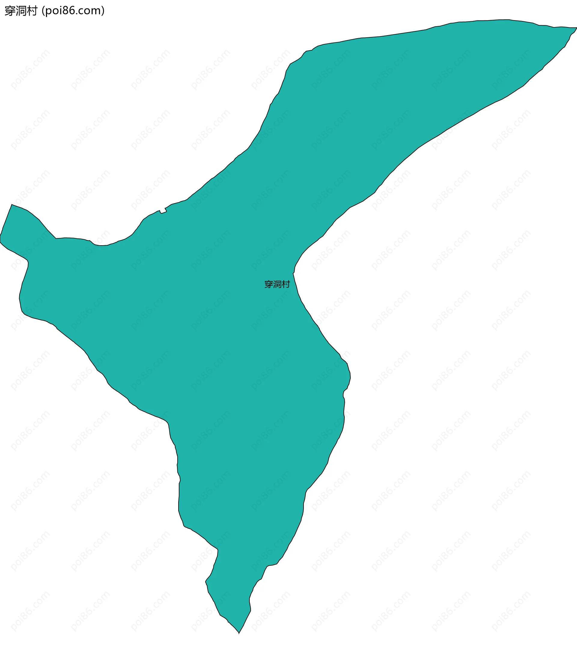 穿洞村边界地图