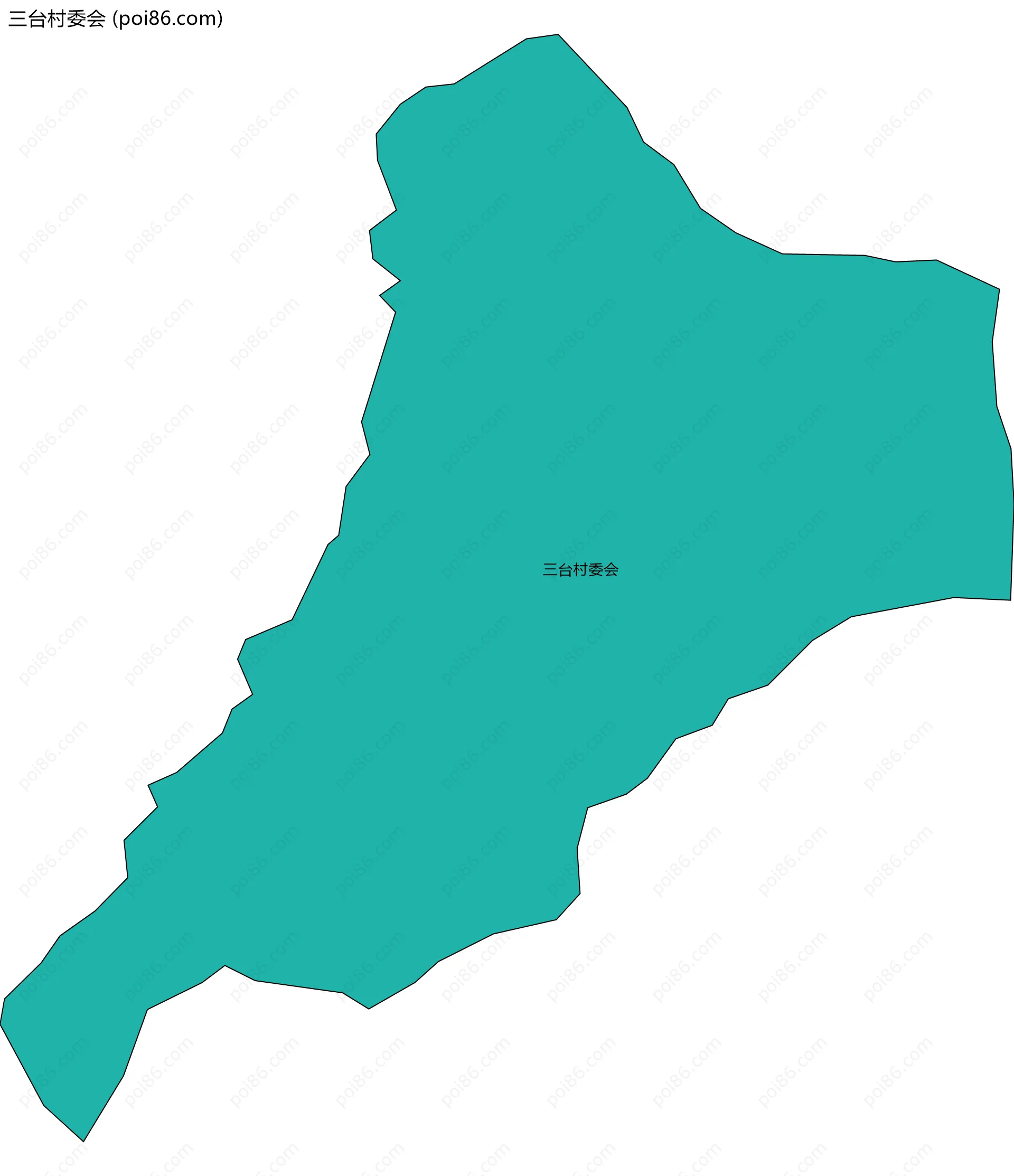 三台村委会边界地图