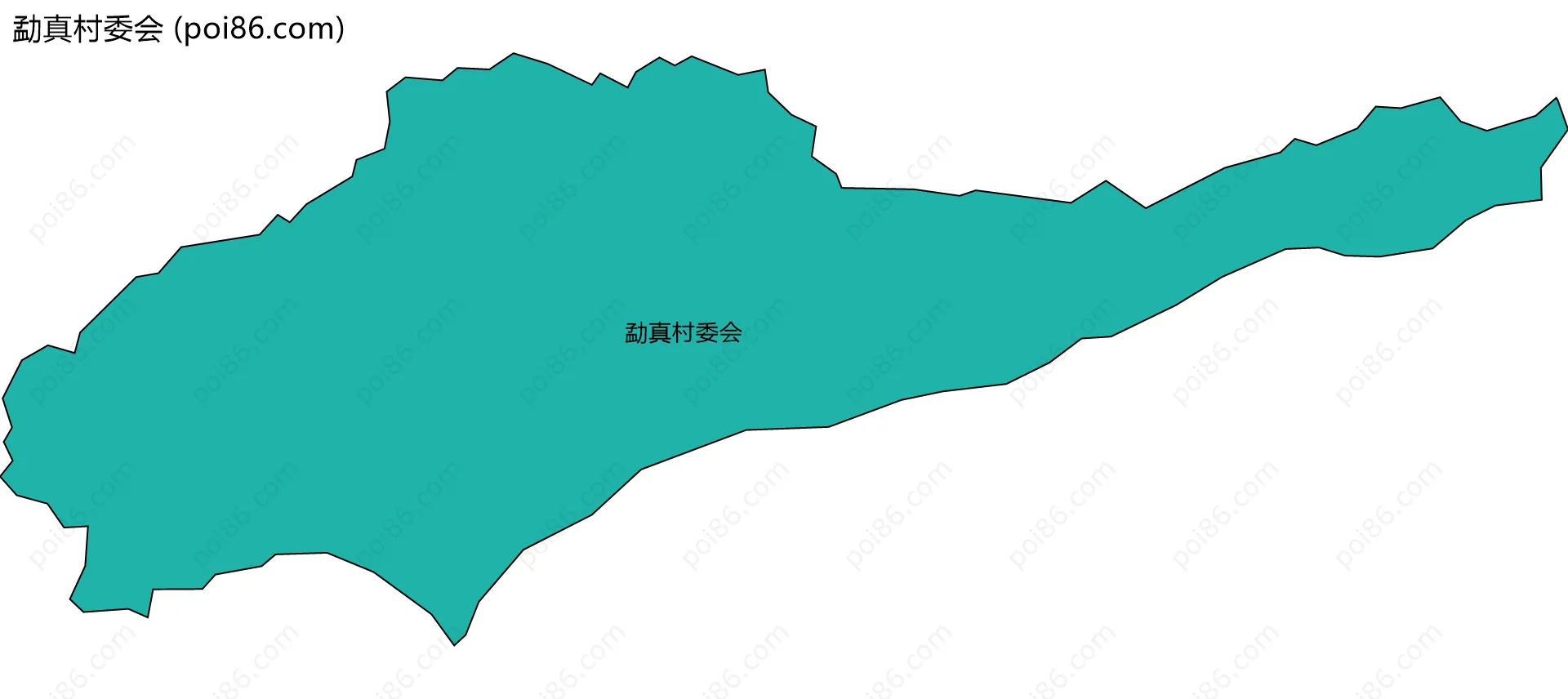 勐真村委会边界地图