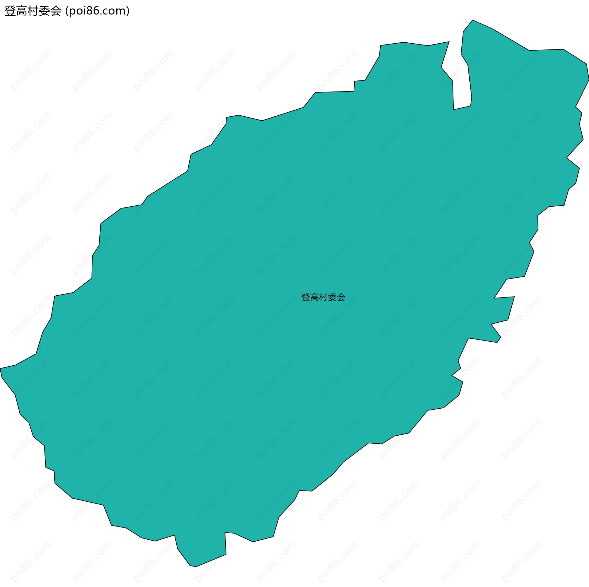 登高村委会边界地图