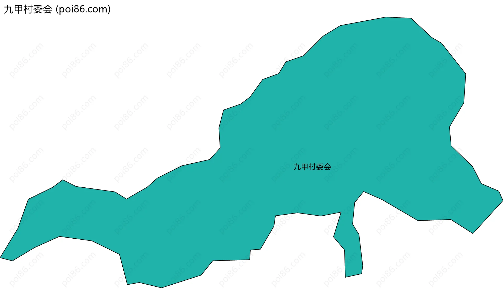 九甲村委会边界地图