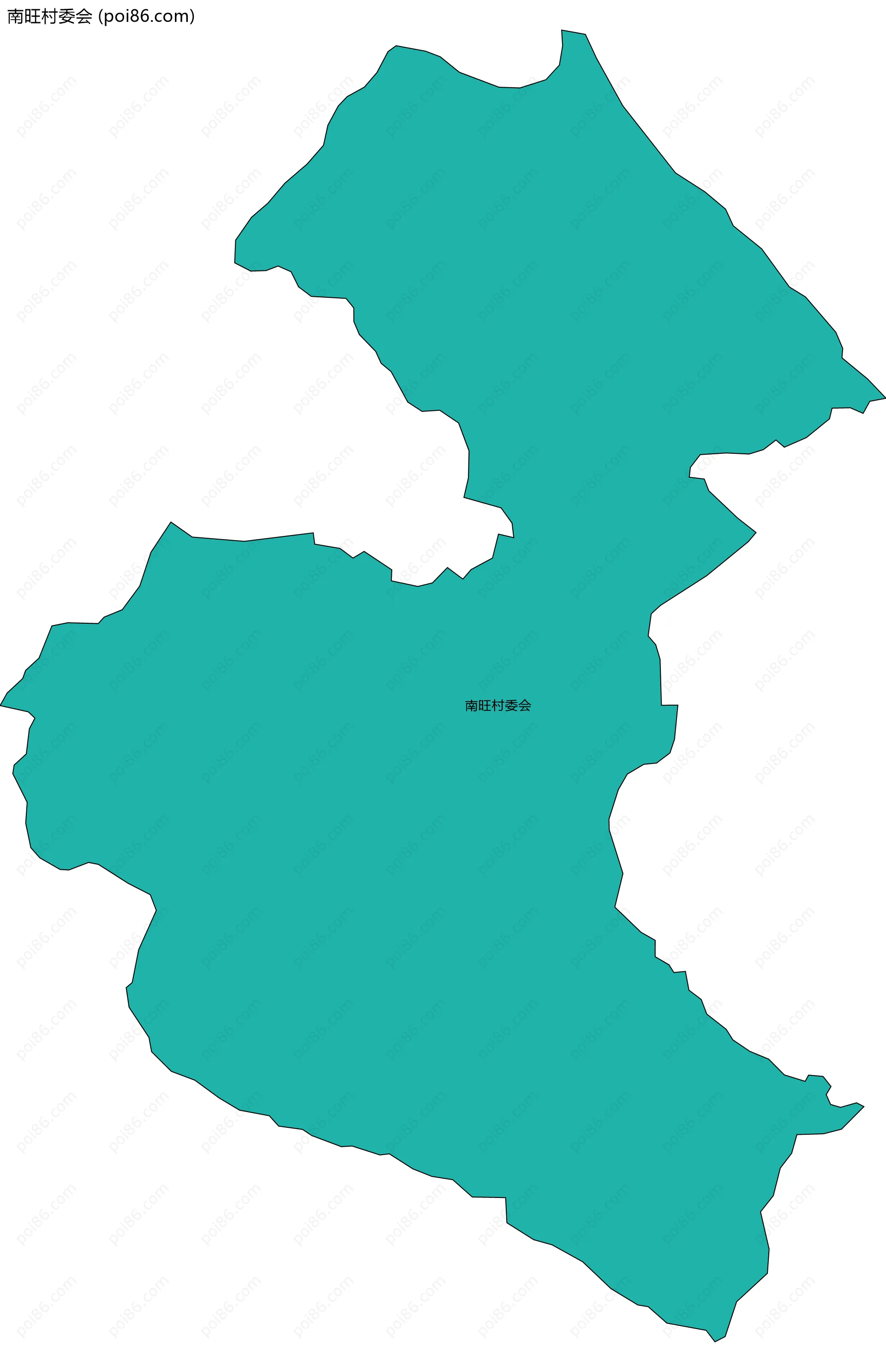 南旺村委会边界地图