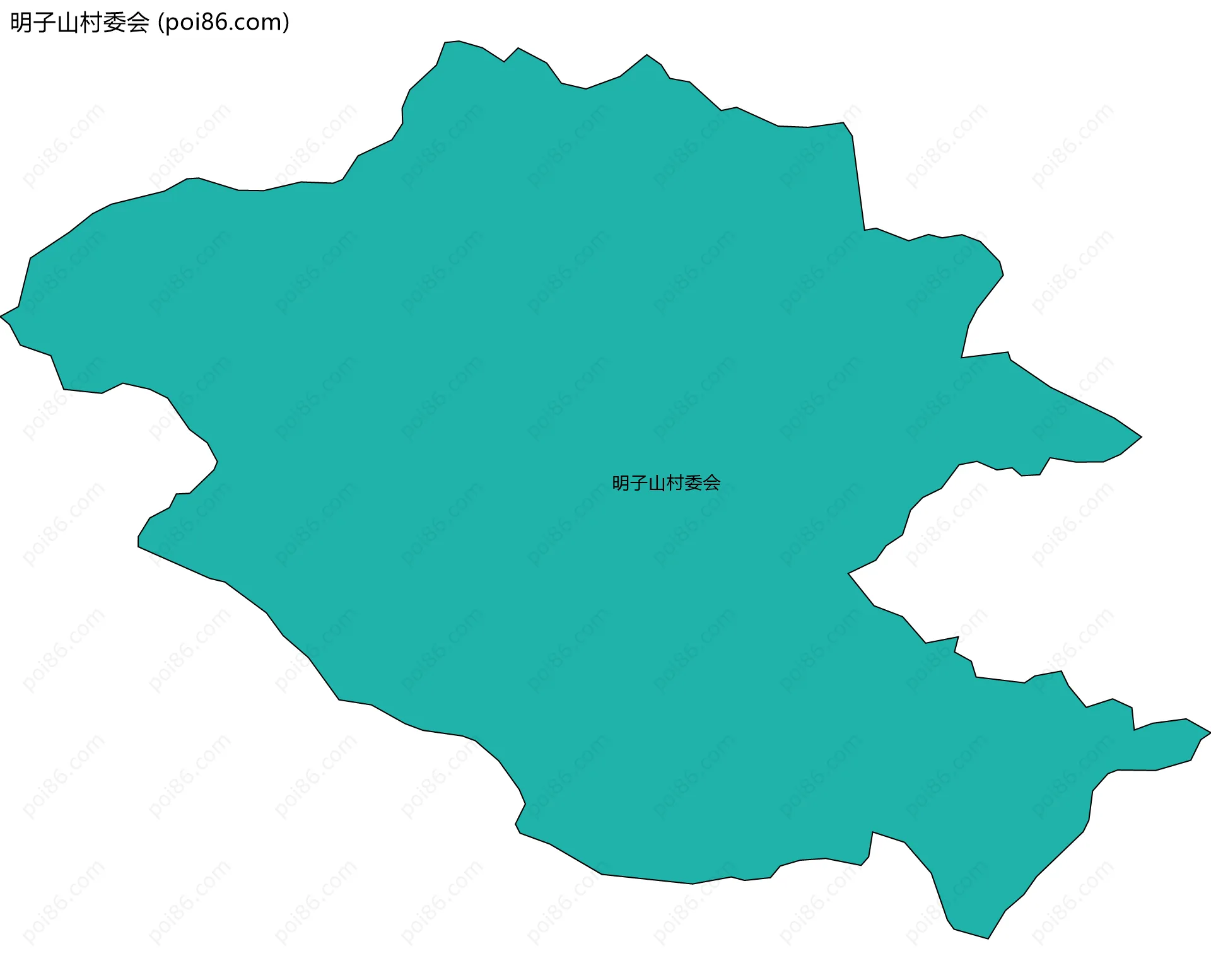 明子山村委会边界地图