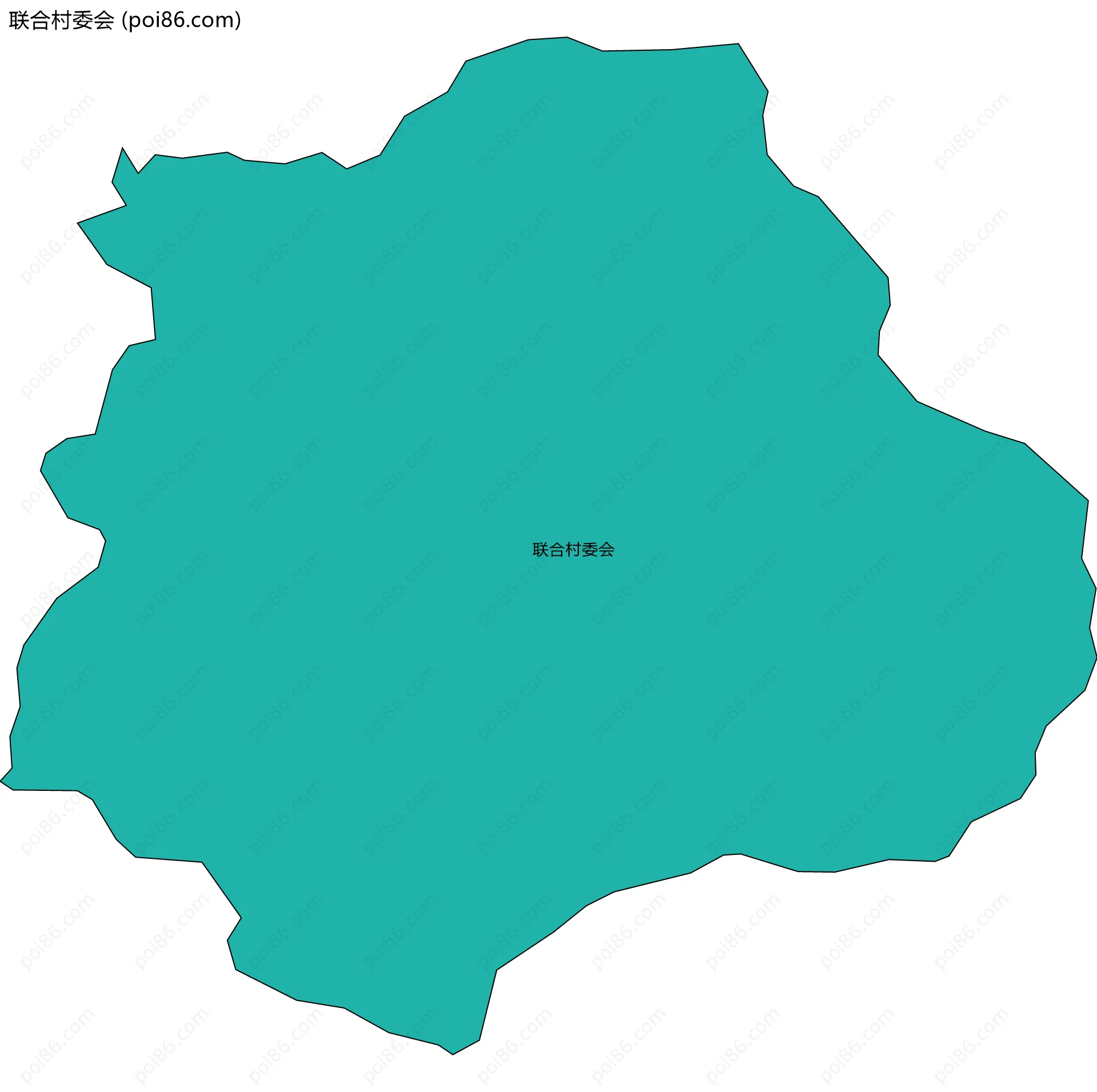 联合村委会边界地图