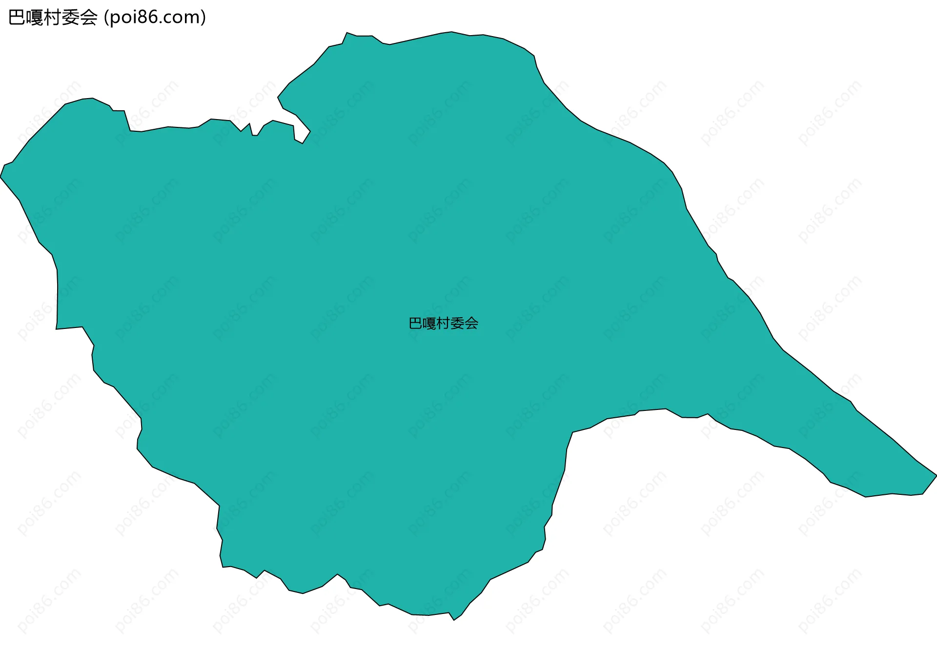 巴嘎村委会边界地图