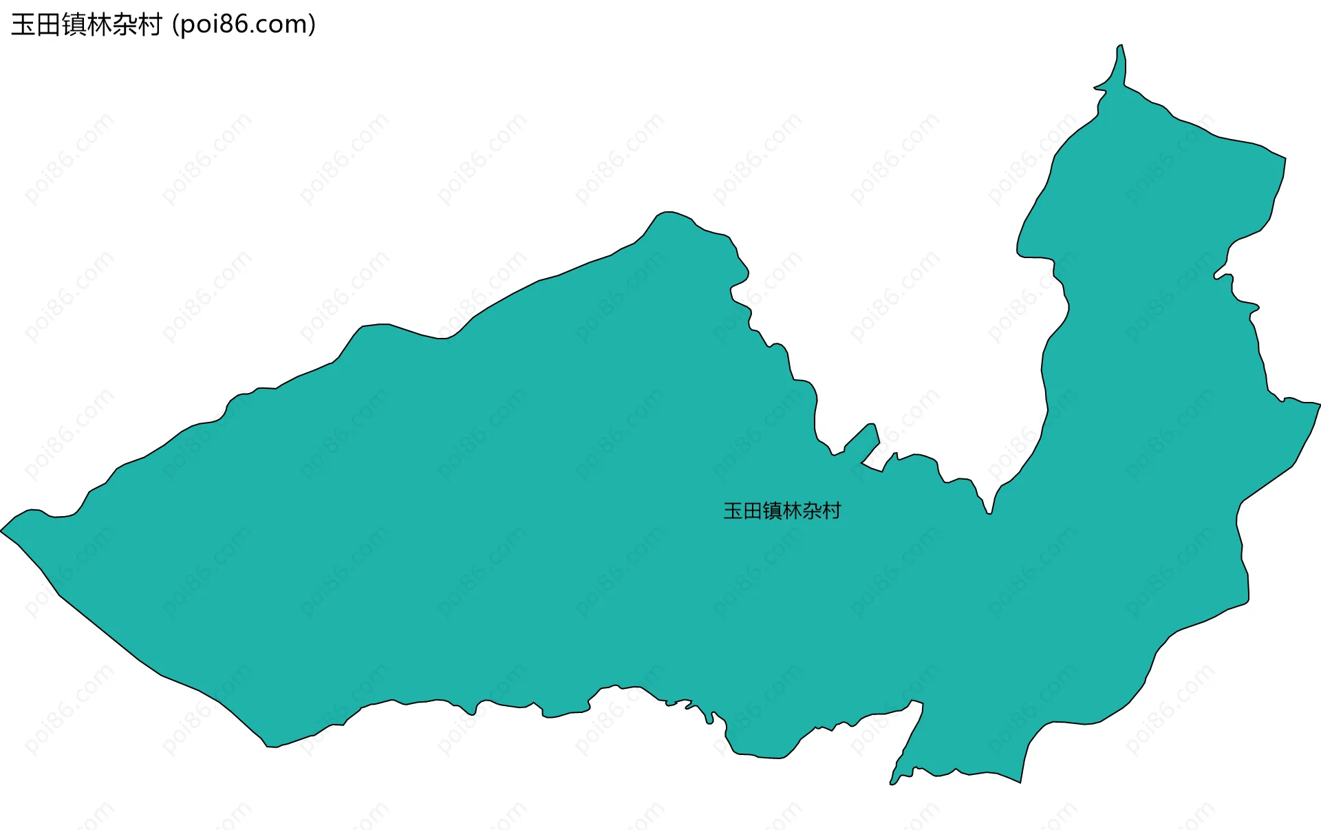 玉田镇林杂村边界地图