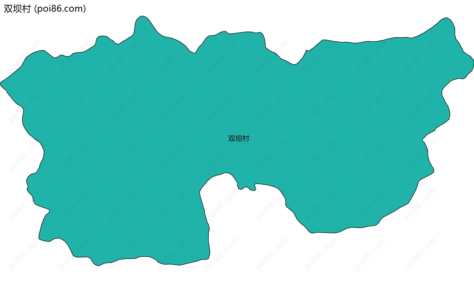 双坝村边界地图