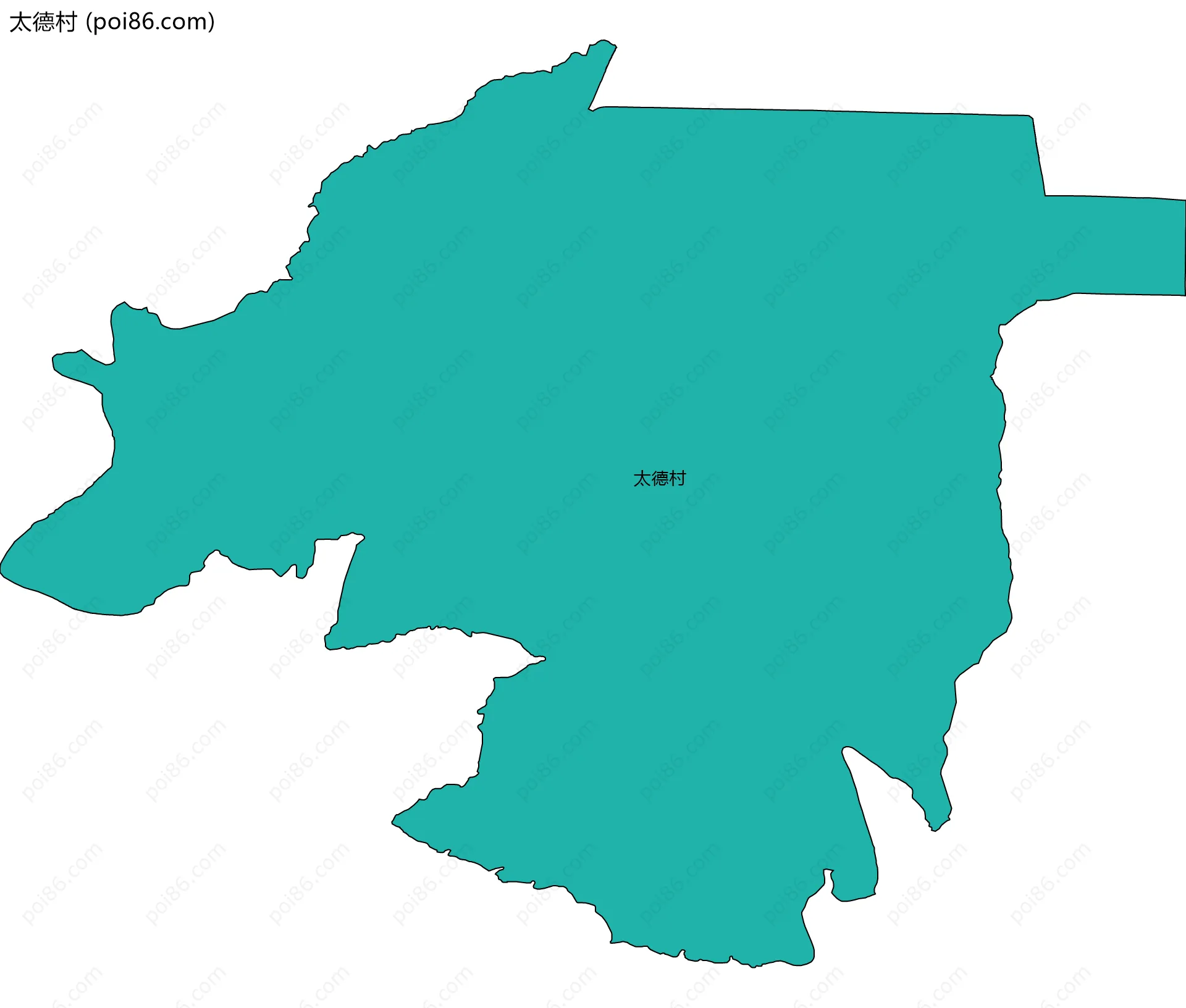 太德村边界地图