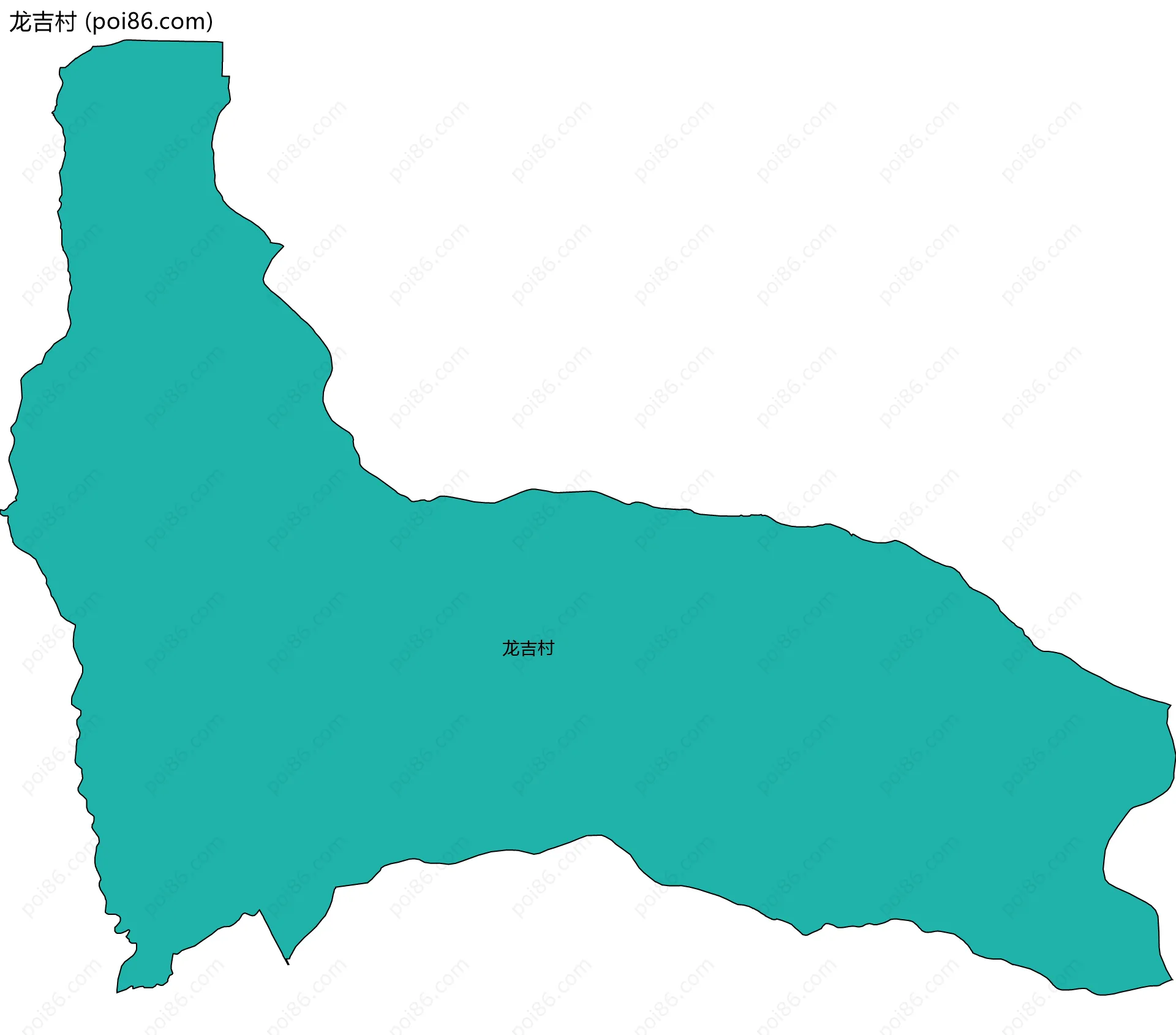 龙吉村边界地图