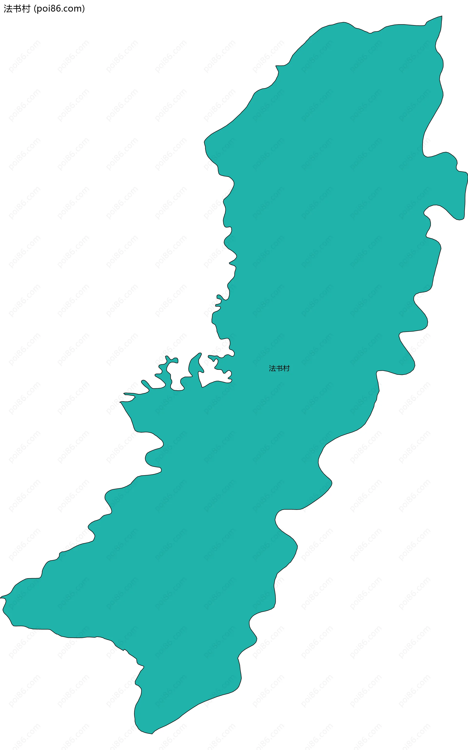 法书村边界地图