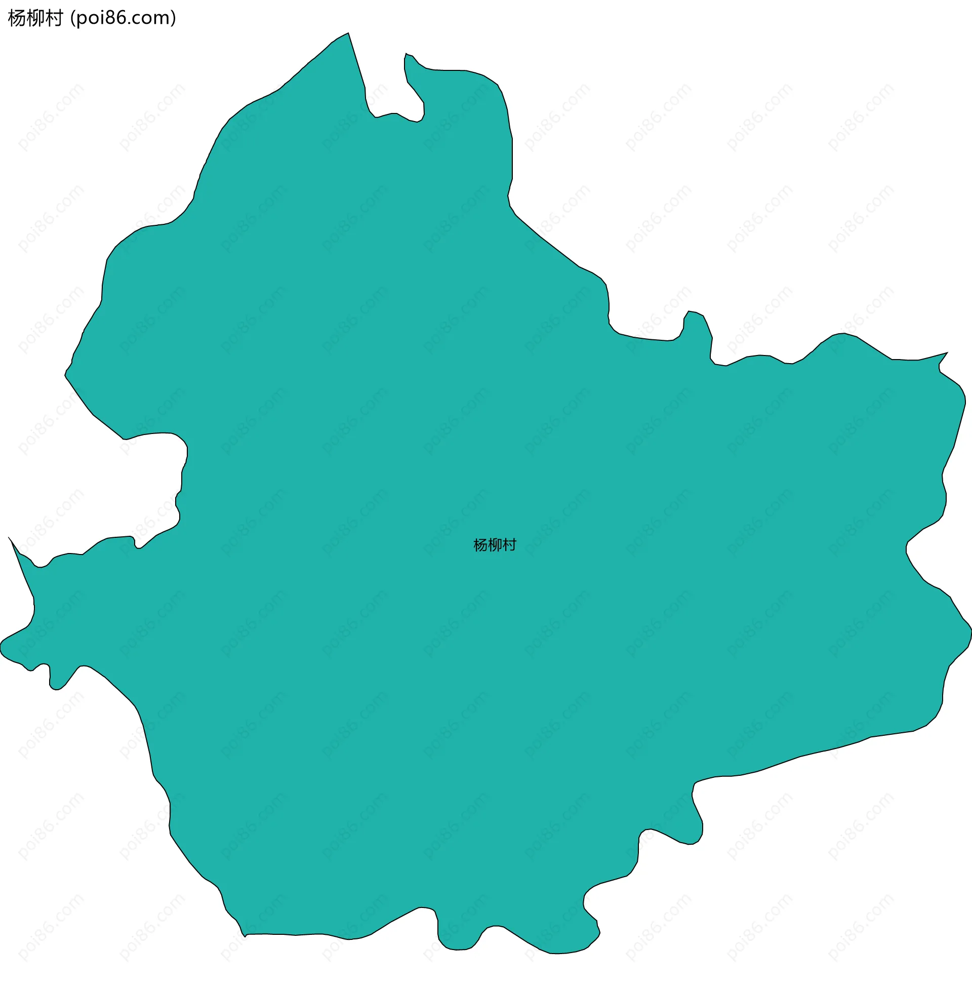 杨柳村边界地图