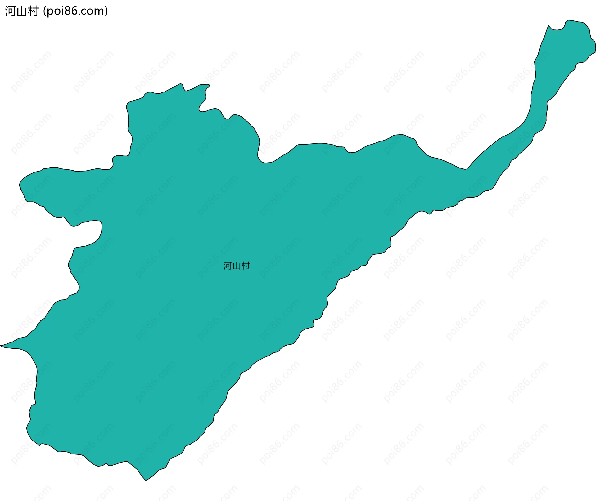 河山村边界地图