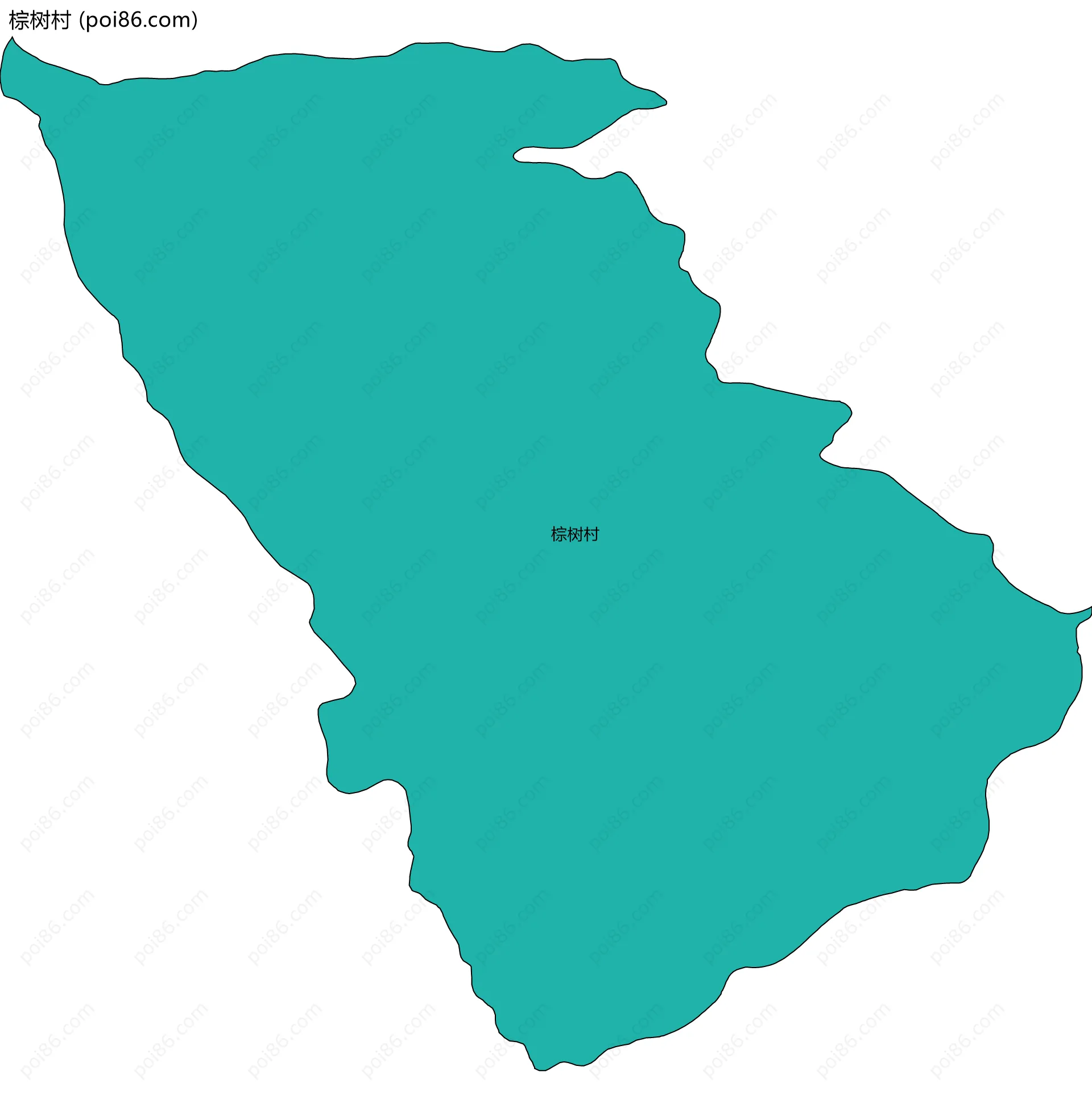 棕树村边界地图