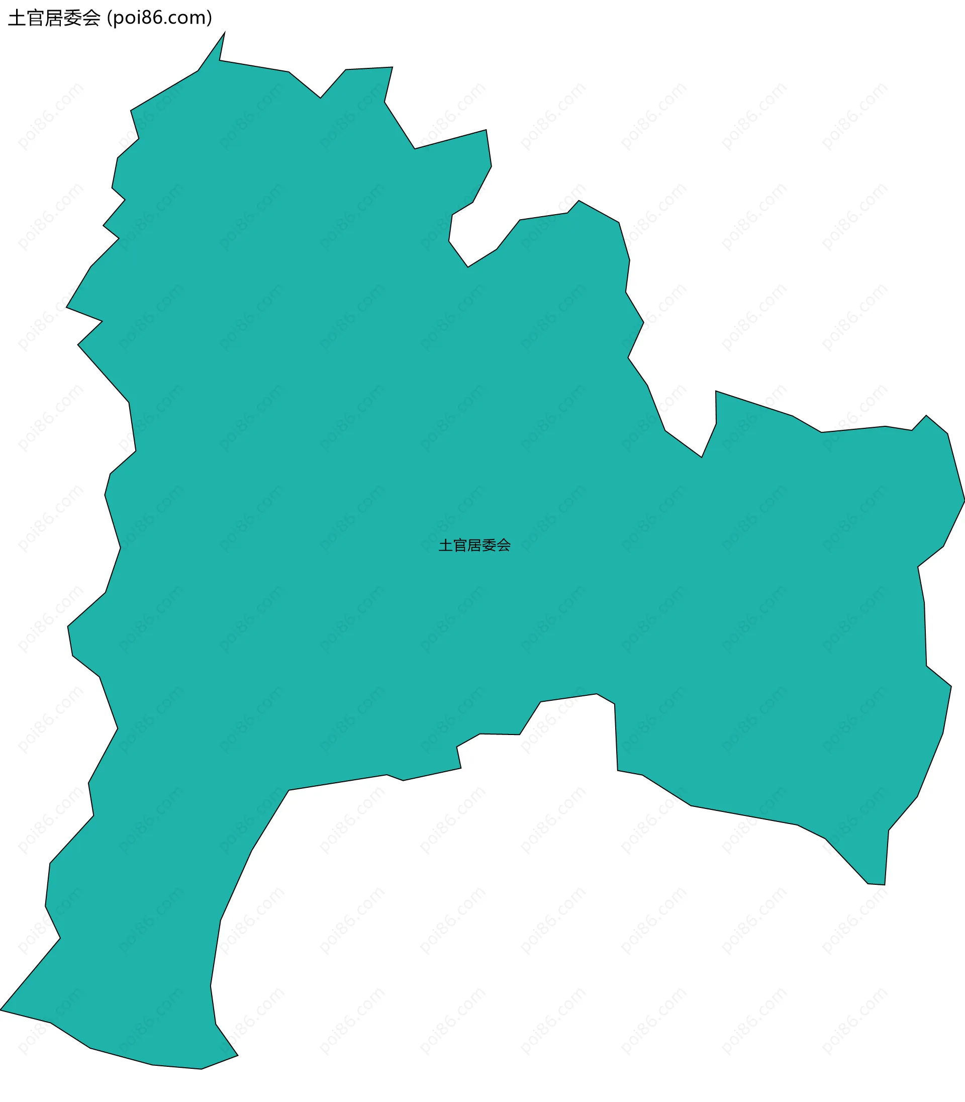 土官居委会边界地图