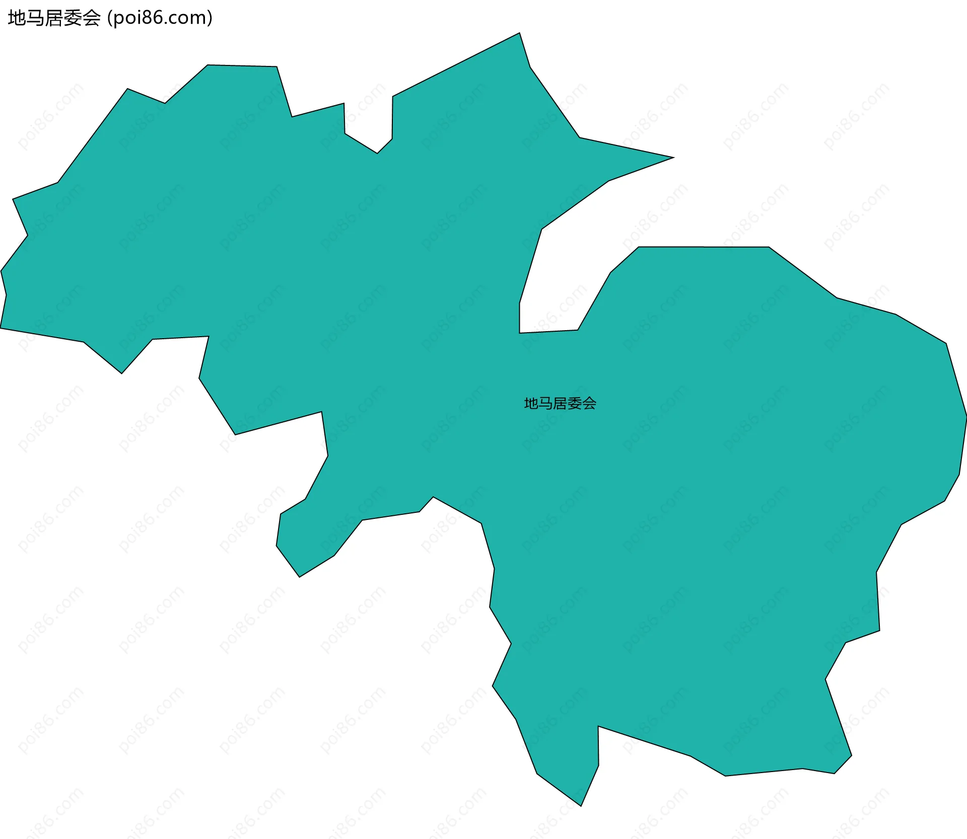 地马居委会边界地图