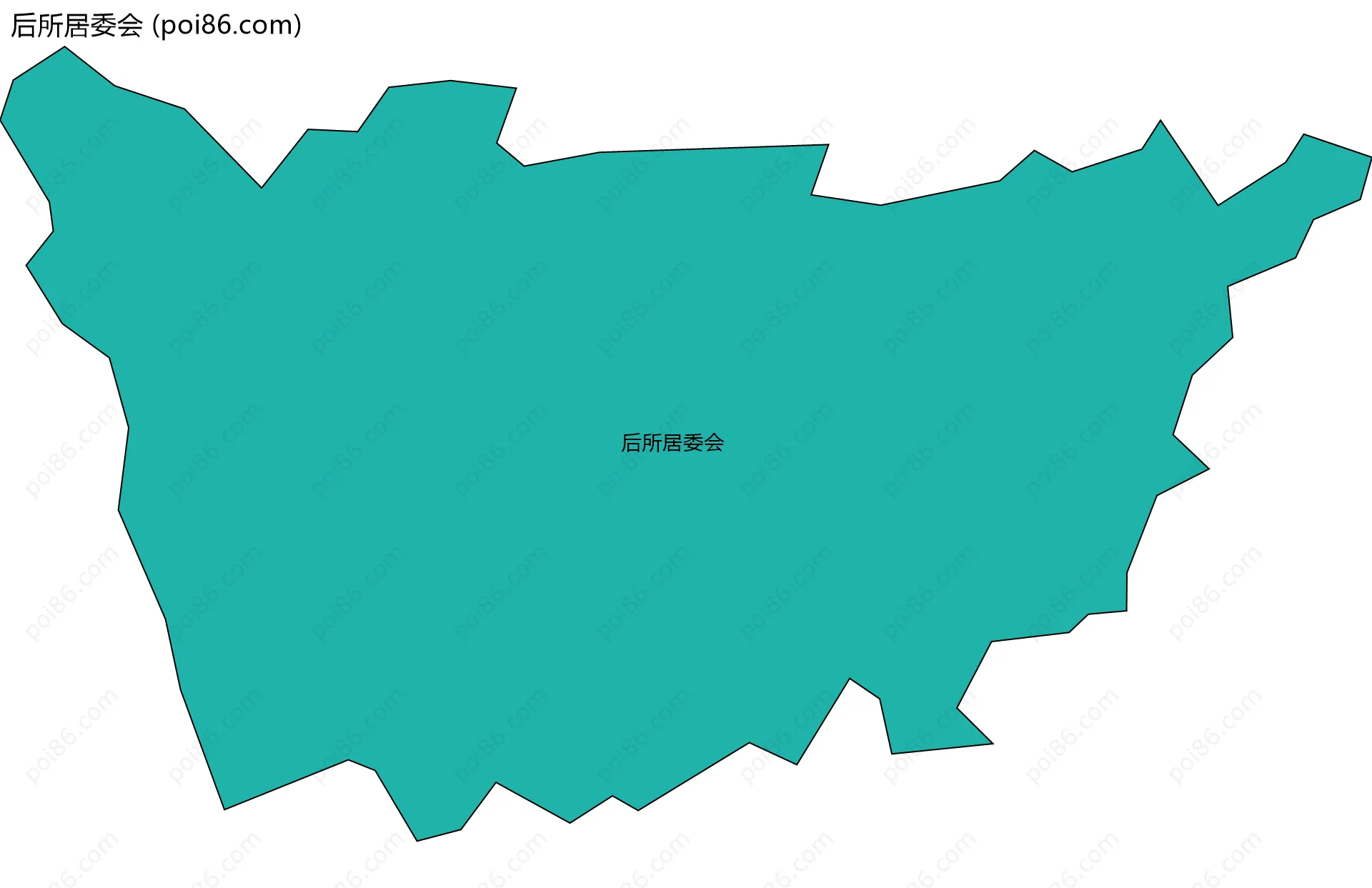 后所居委会边界地图