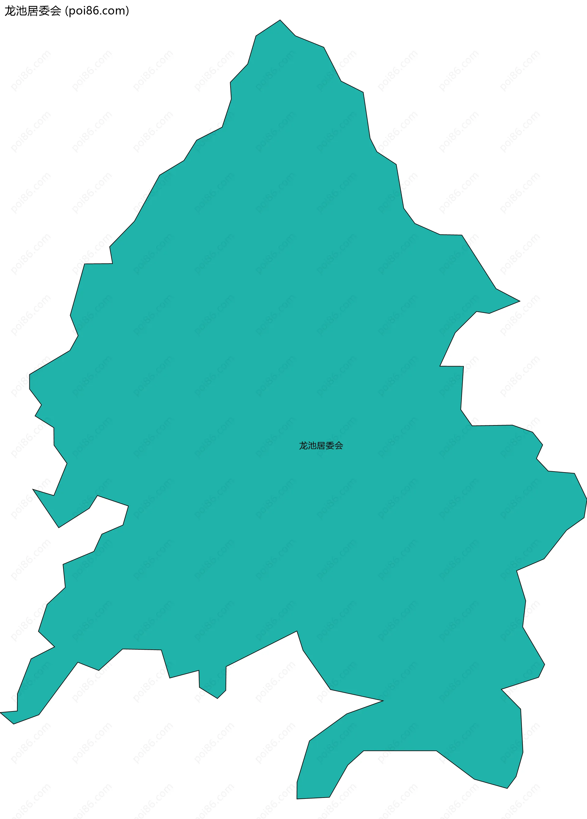 龙池居委会边界地图
