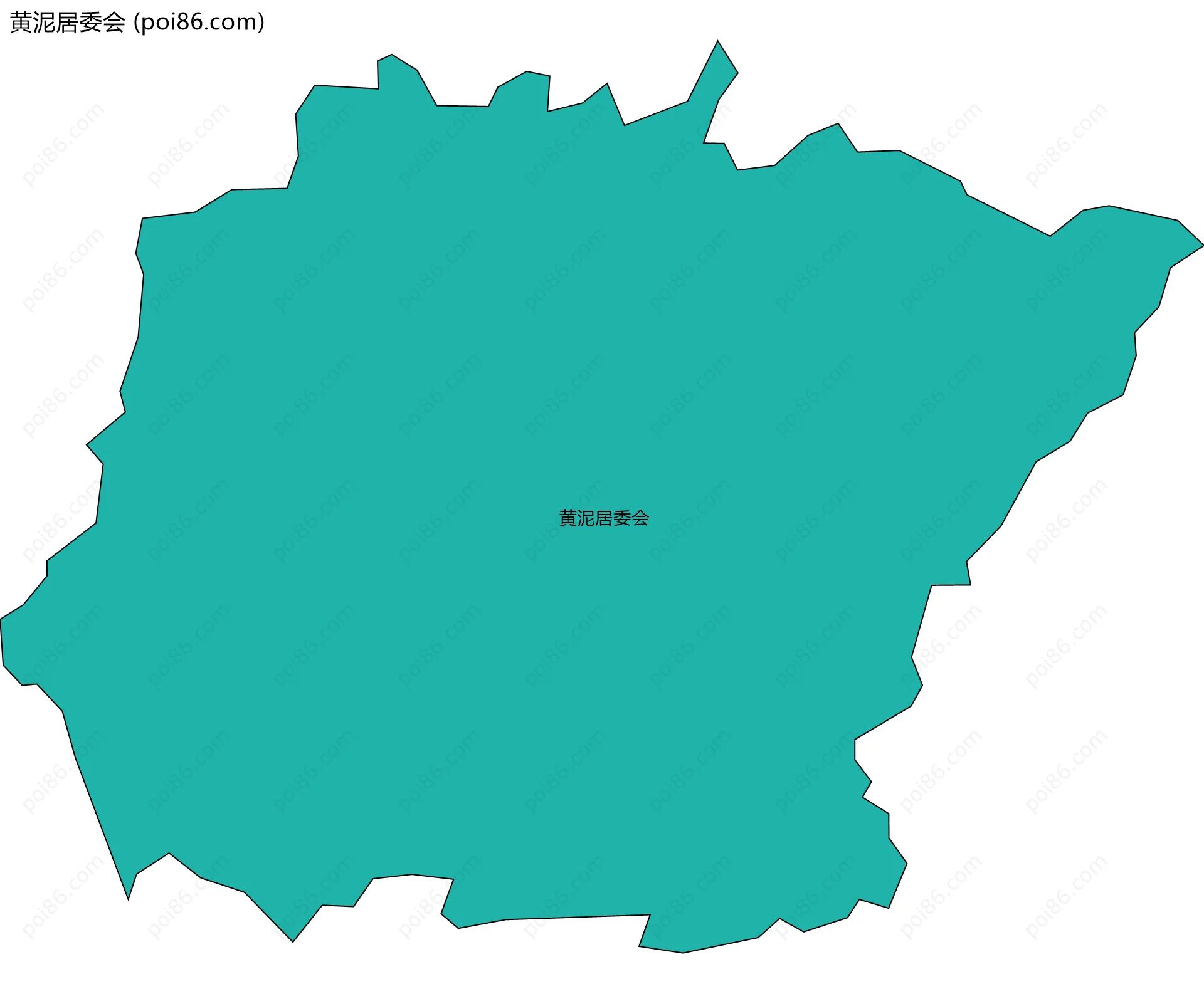 黄泥居委会边界地图