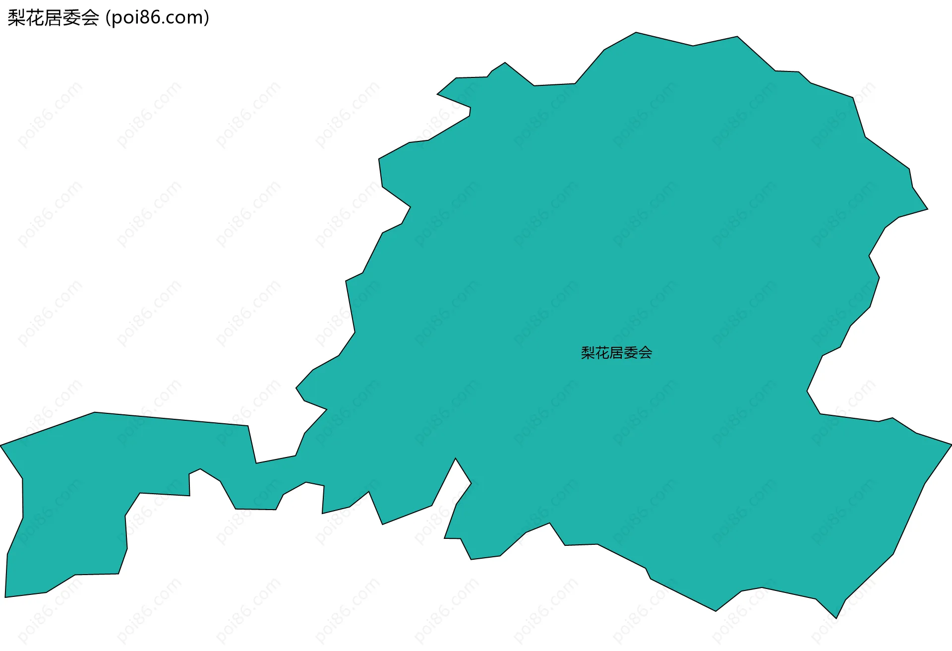 梨花居委会边界地图