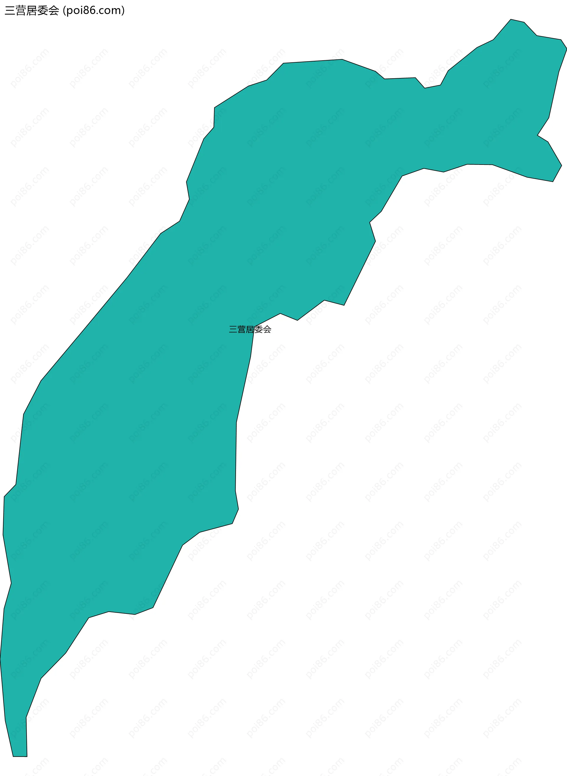 三营居委会边界地图