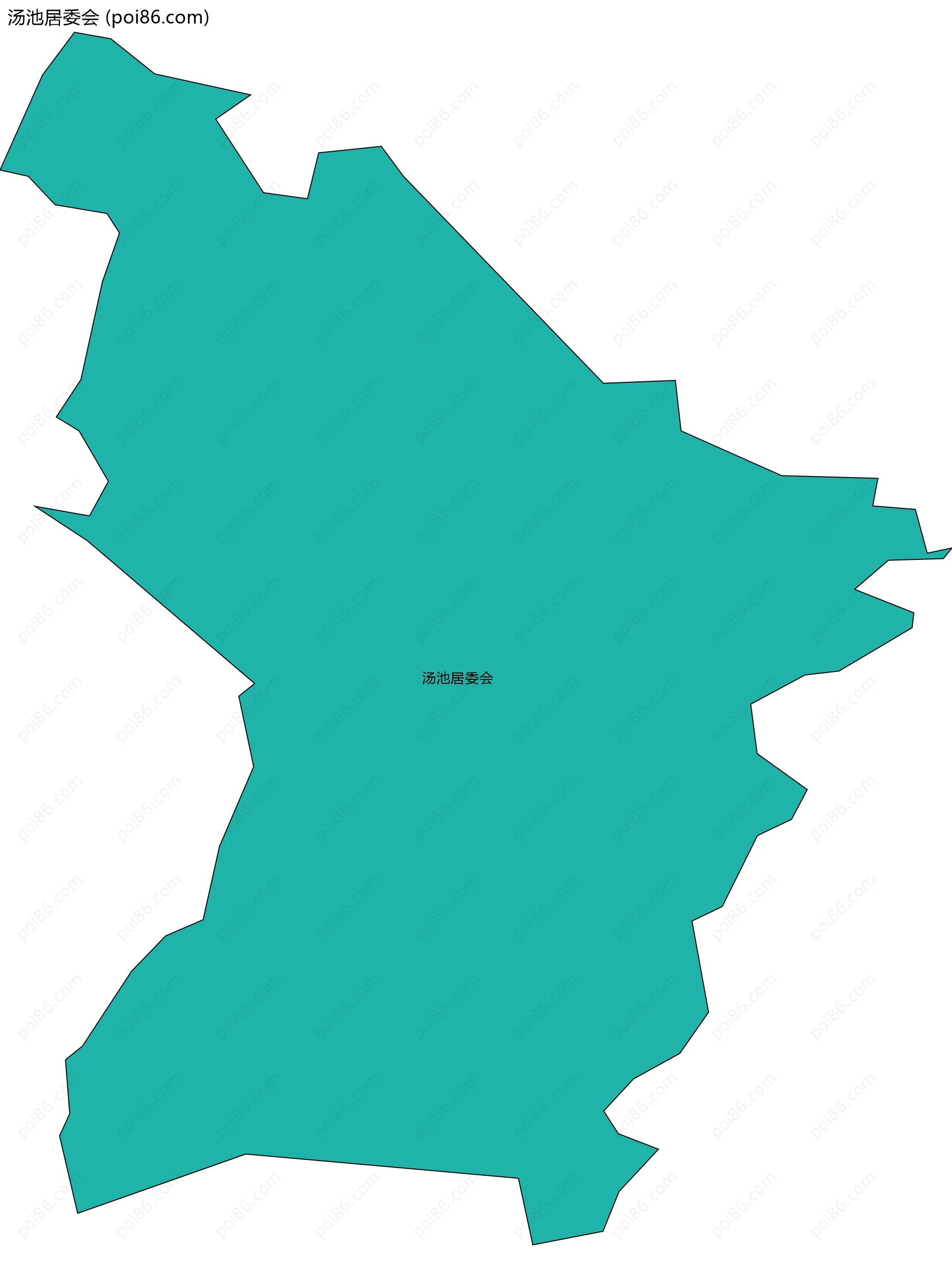 汤池居委会边界地图