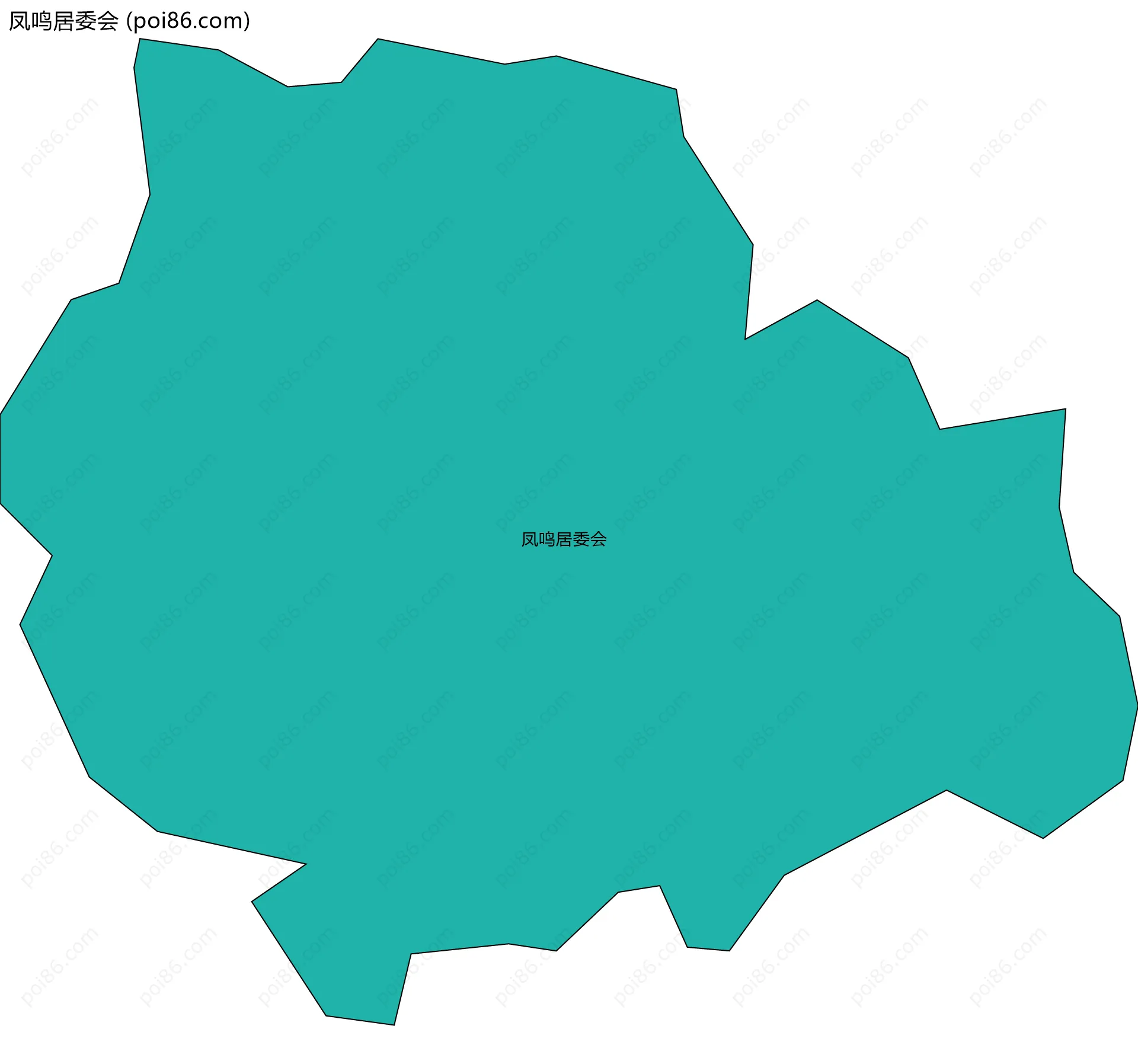 凤鸣居委会边界地图