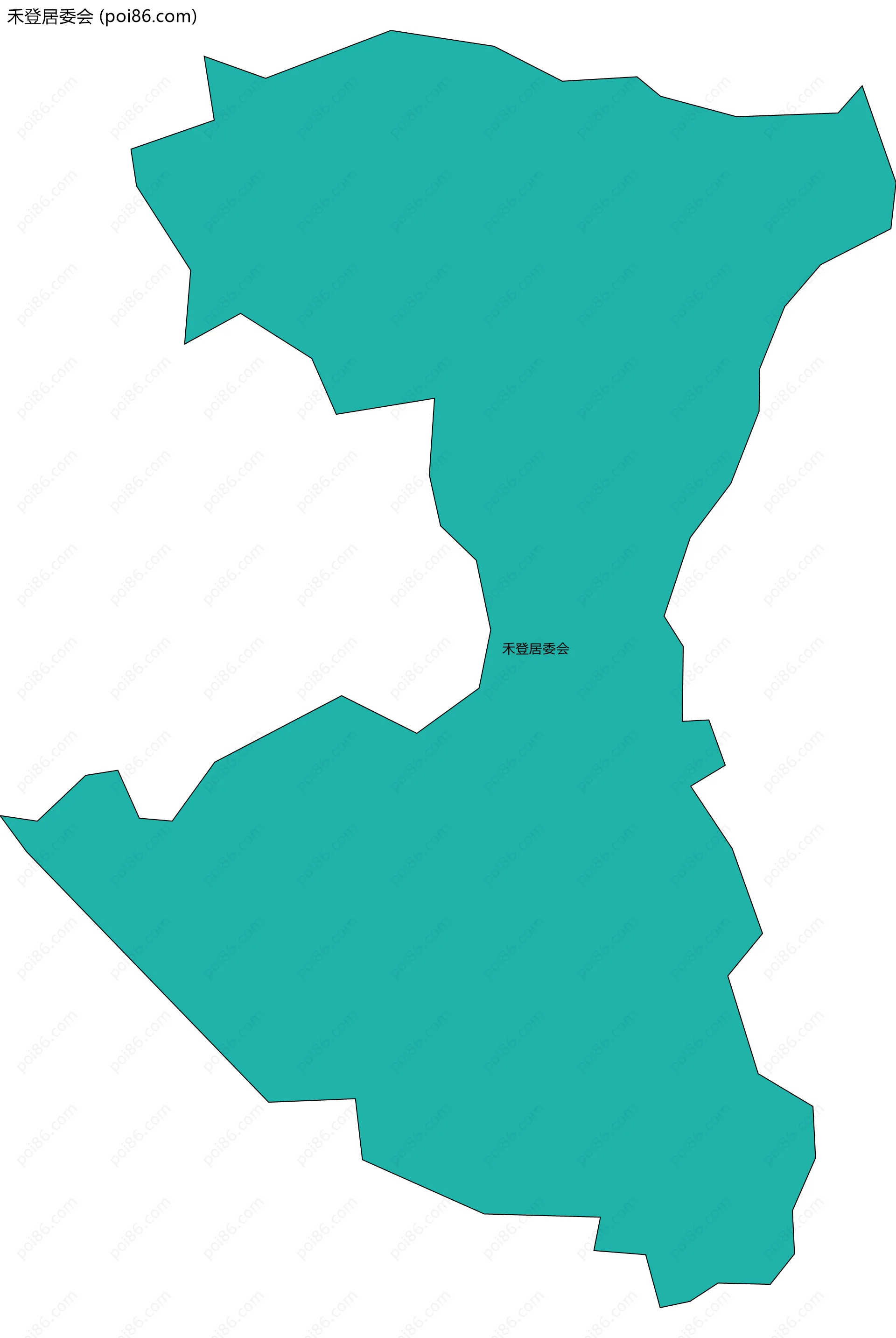 禾登居委会边界地图