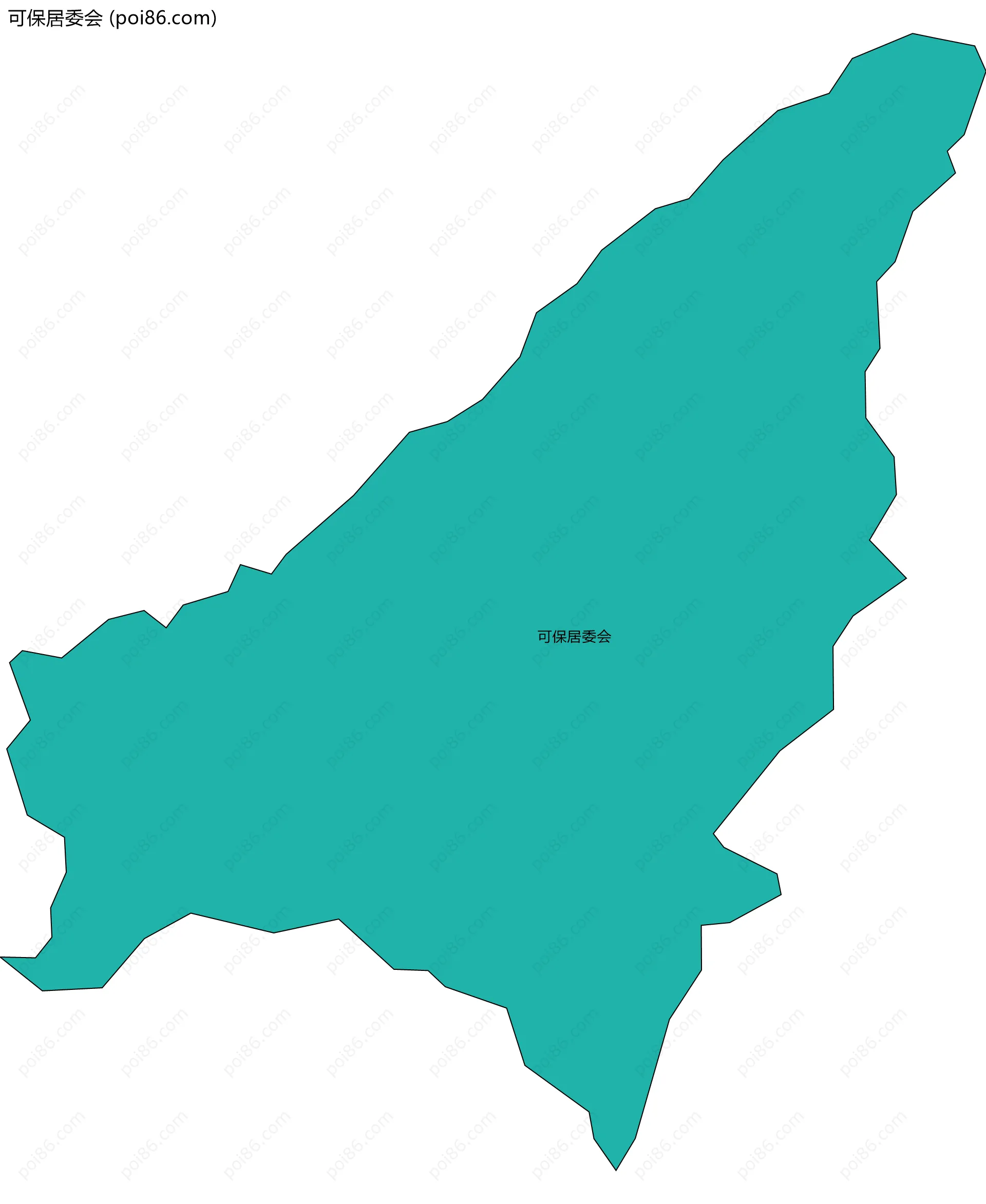 可保居委会边界地图