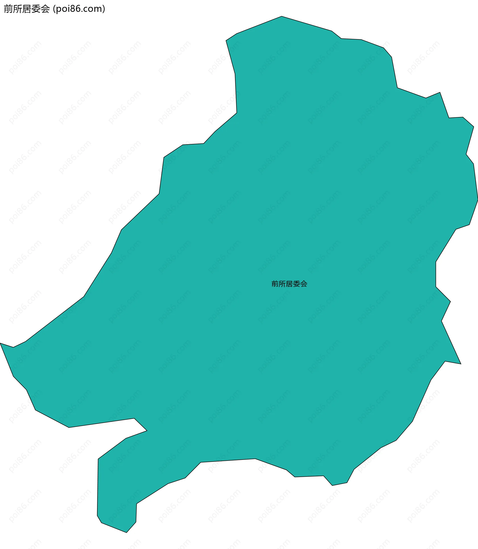 前所居委会边界地图