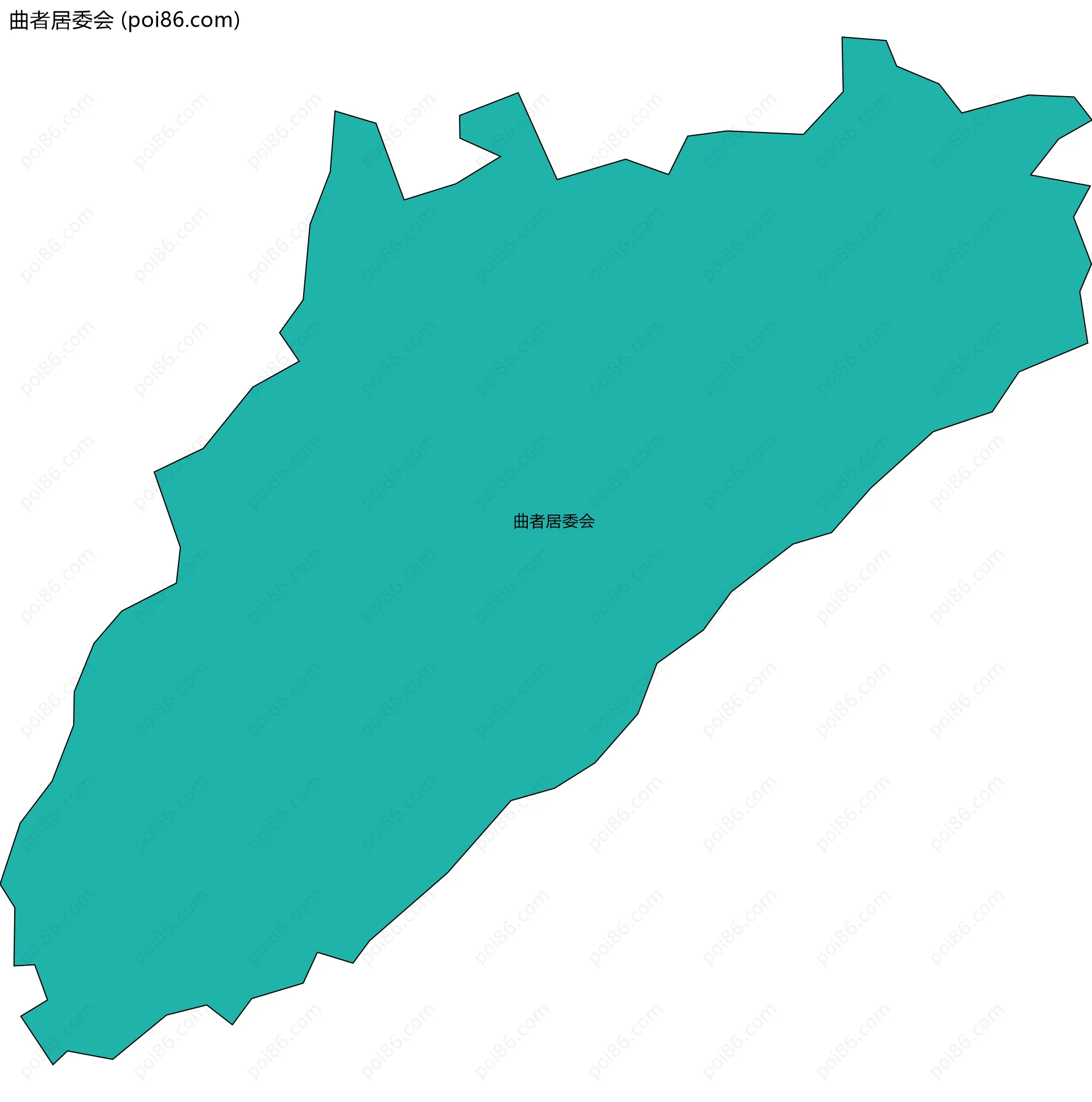 曲者居委会边界地图