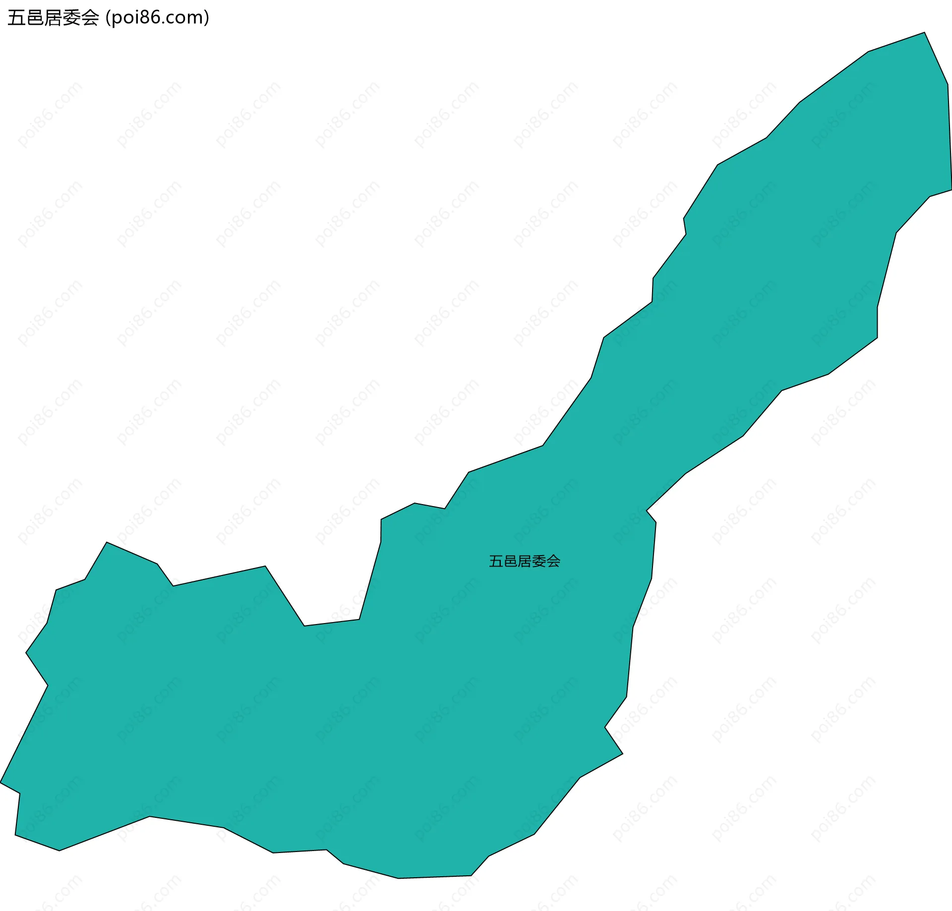 五邑居委会边界地图
