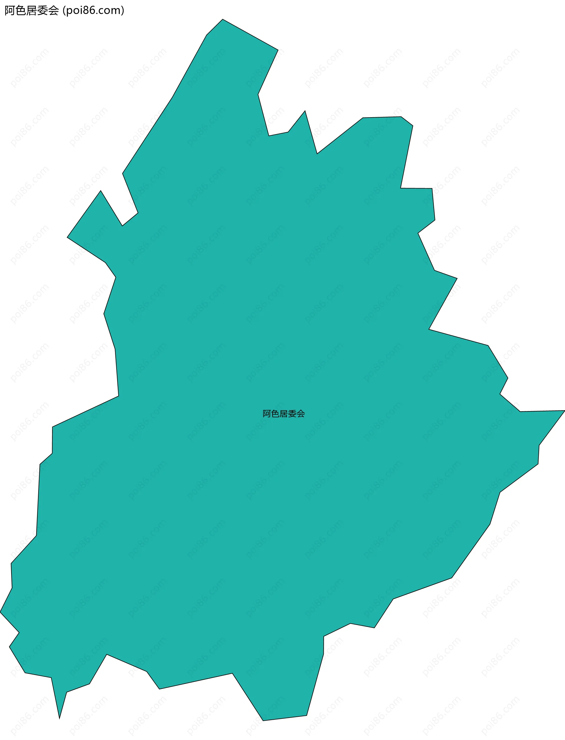 阿色居委会边界地图