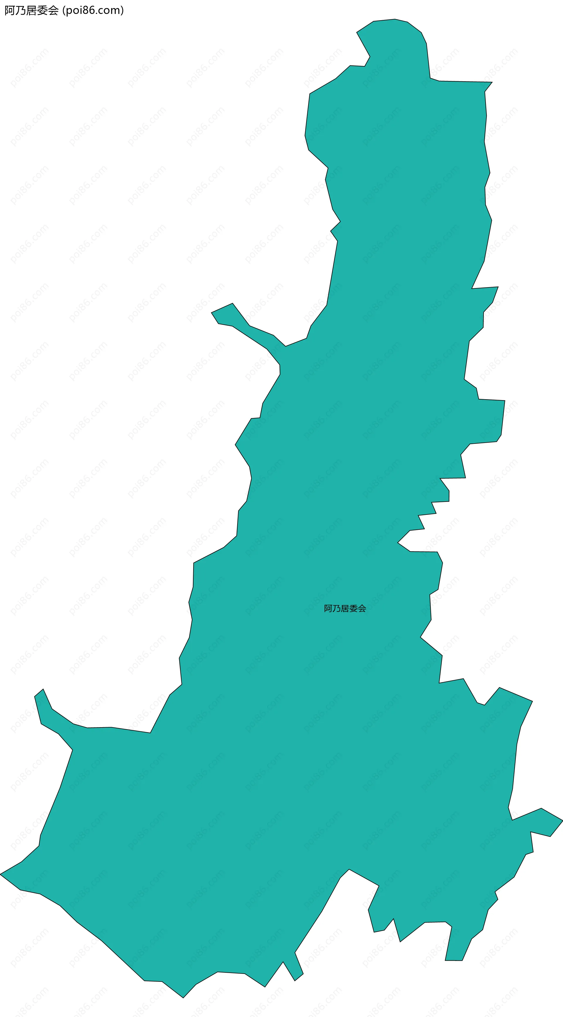 阿乃居委会边界地图