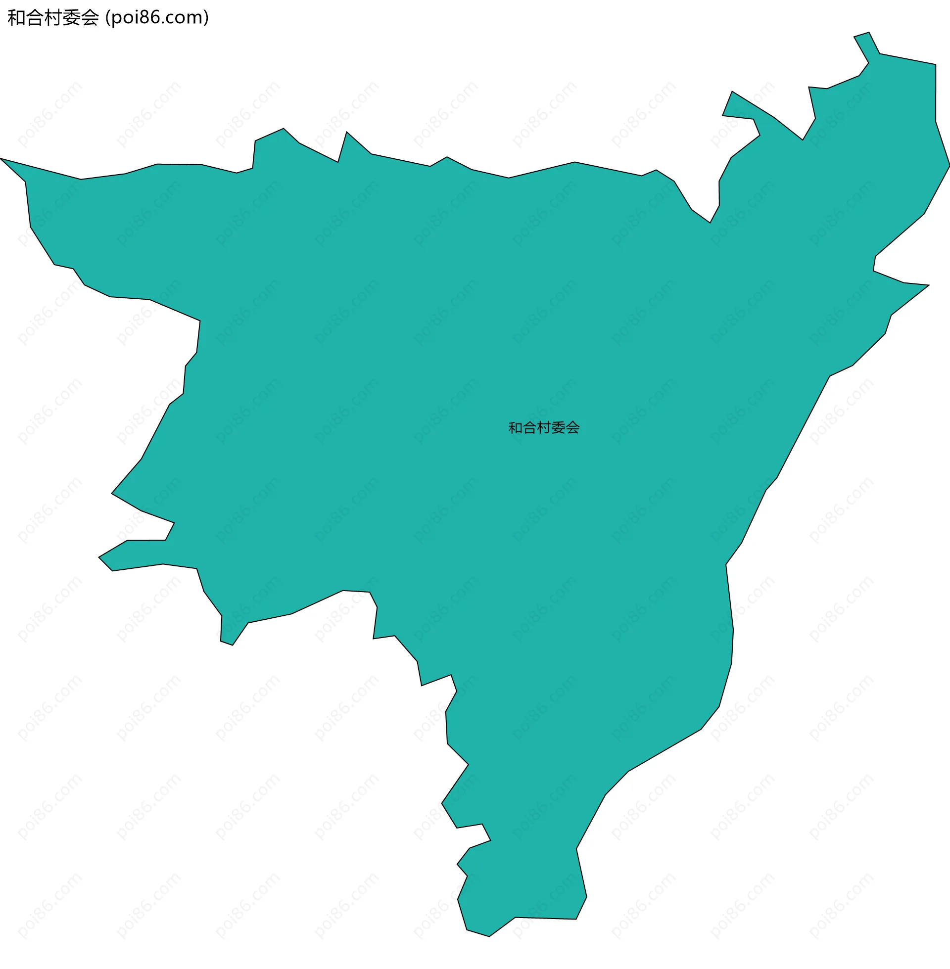 和合村委会边界地图