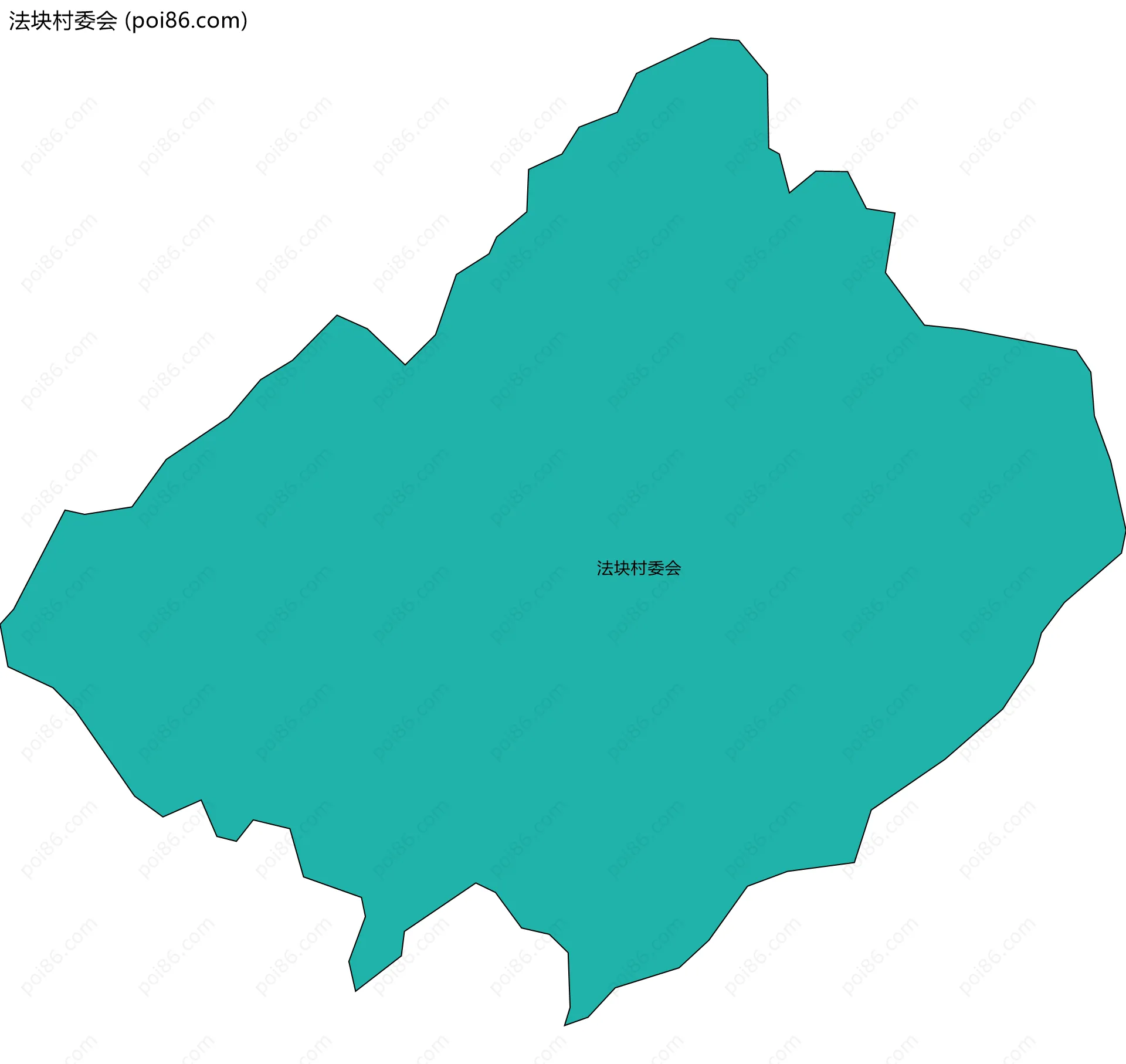 法块村委会边界地图