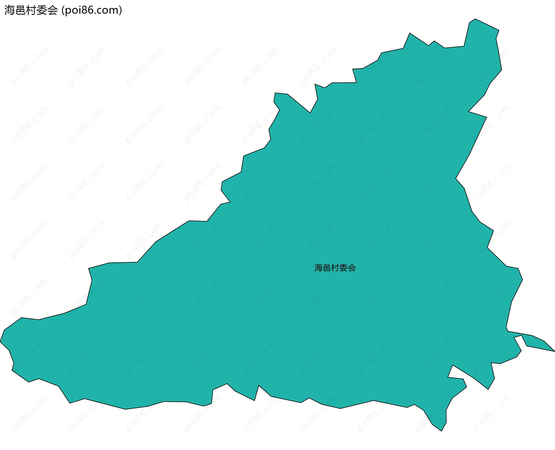 海邑村委会边界地图