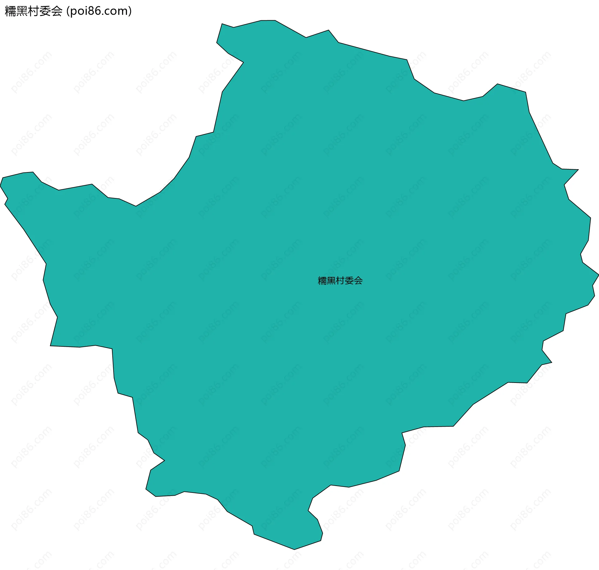 糯黑村委会边界地图