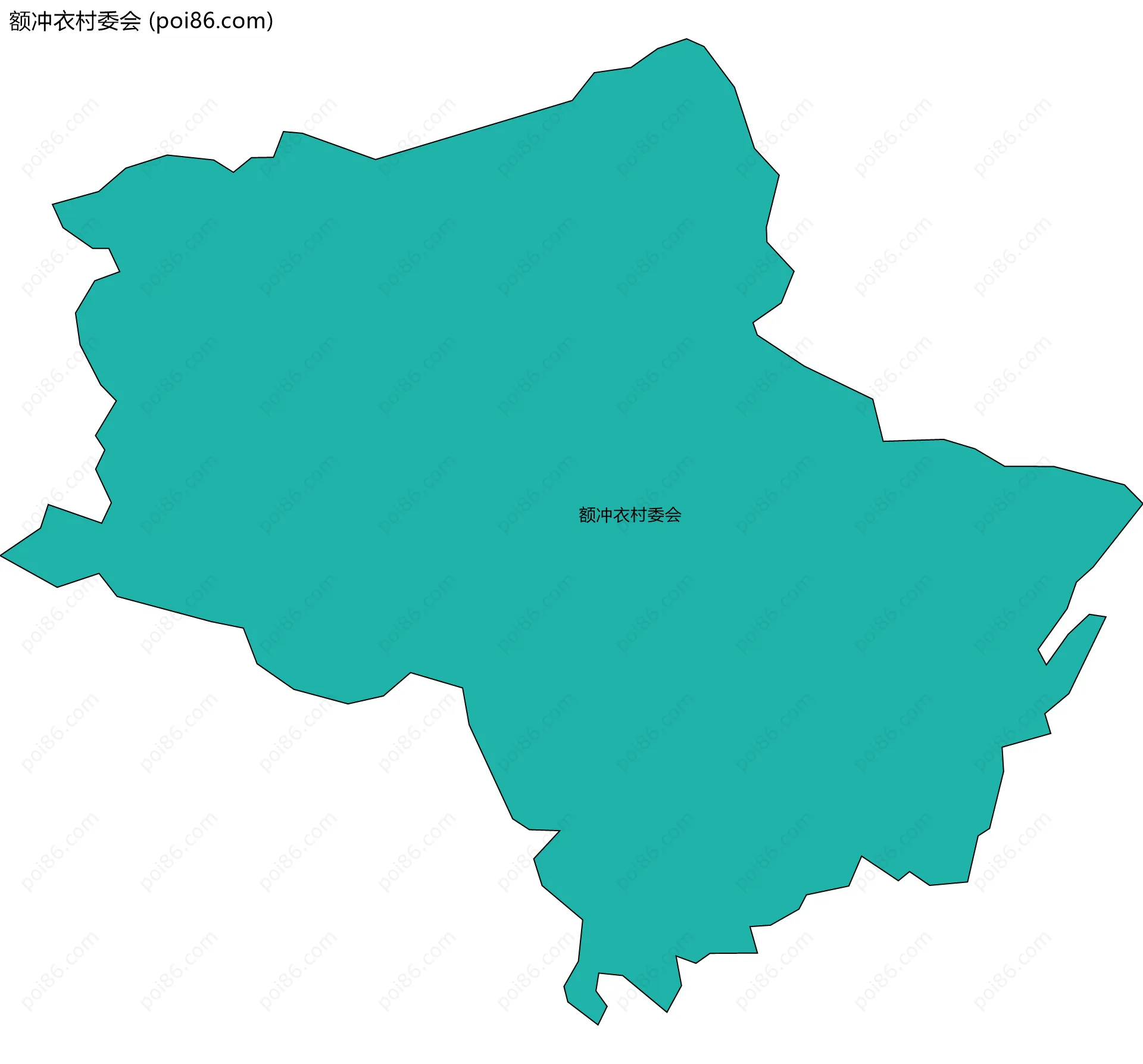 额冲衣村委会边界地图