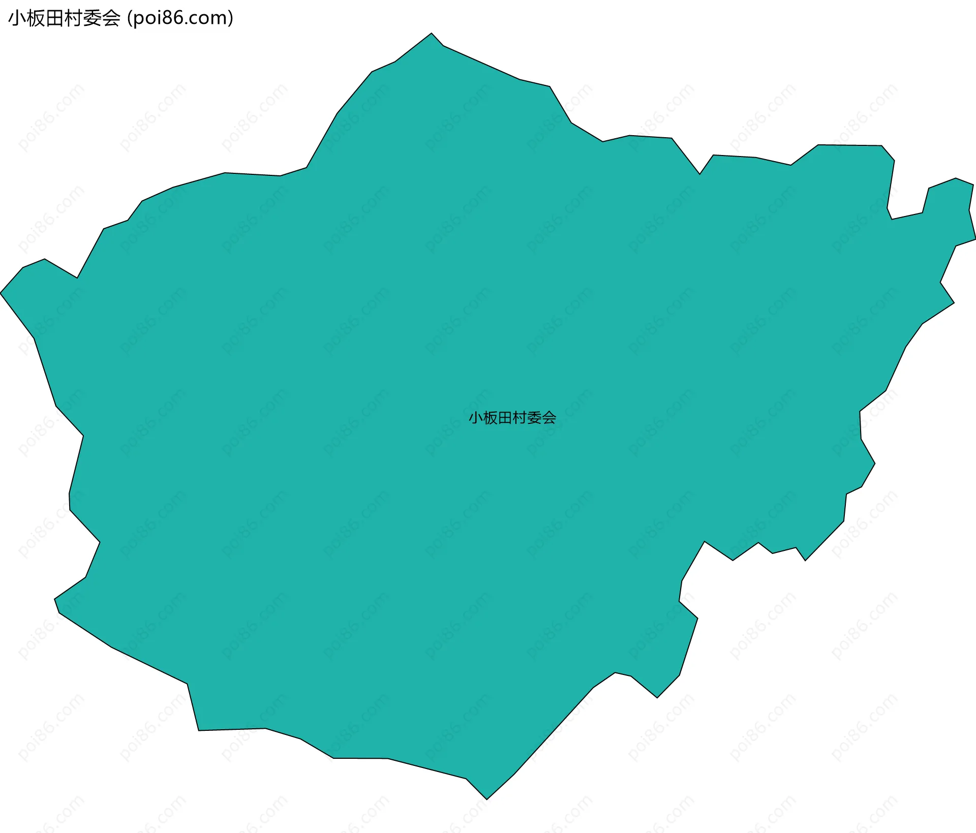 小板田村委会边界地图