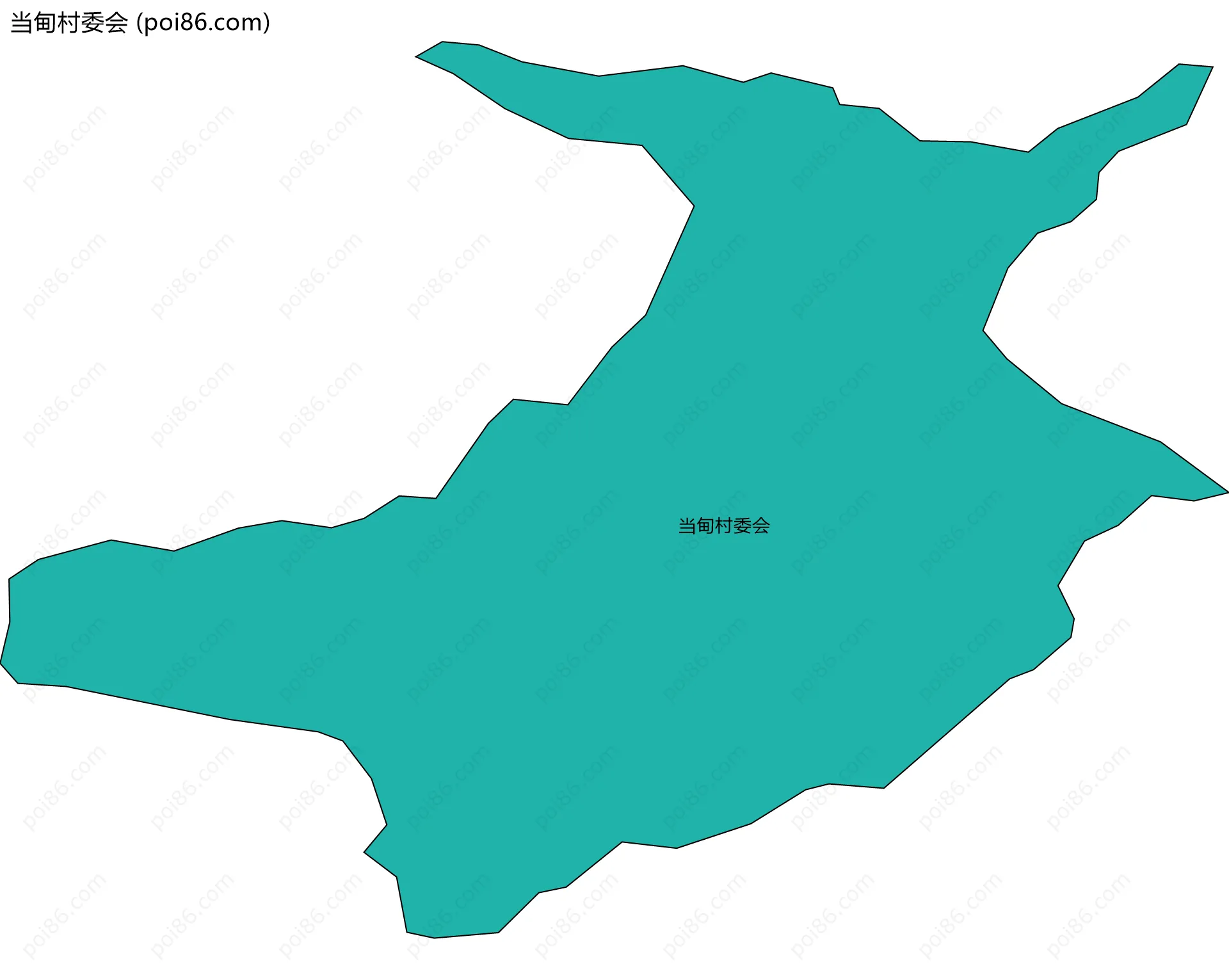 当甸村委会边界地图